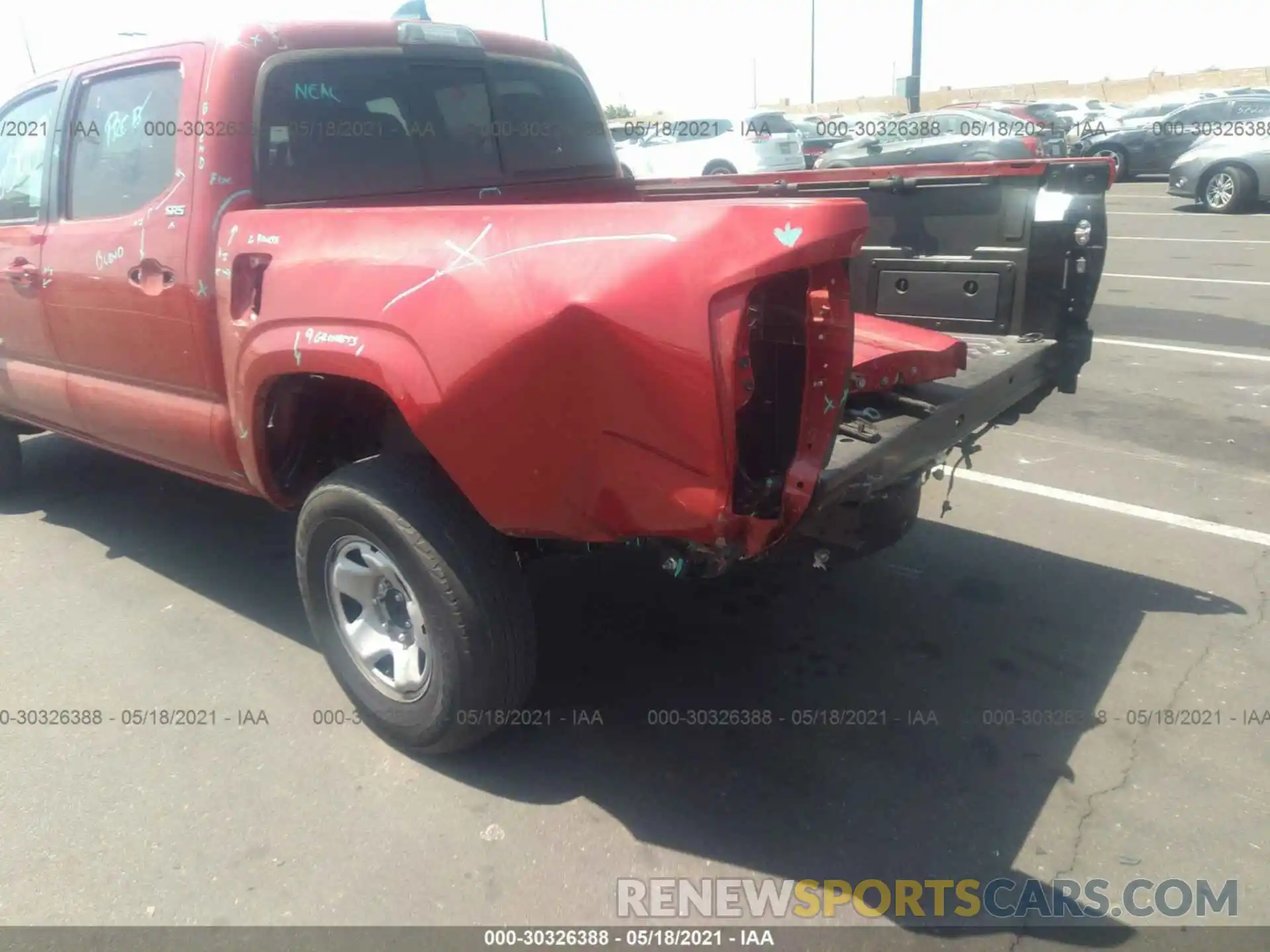 6 Photograph of a damaged car 5TFAX5GNXLX186513 TOYOTA TACOMA 2WD 2020