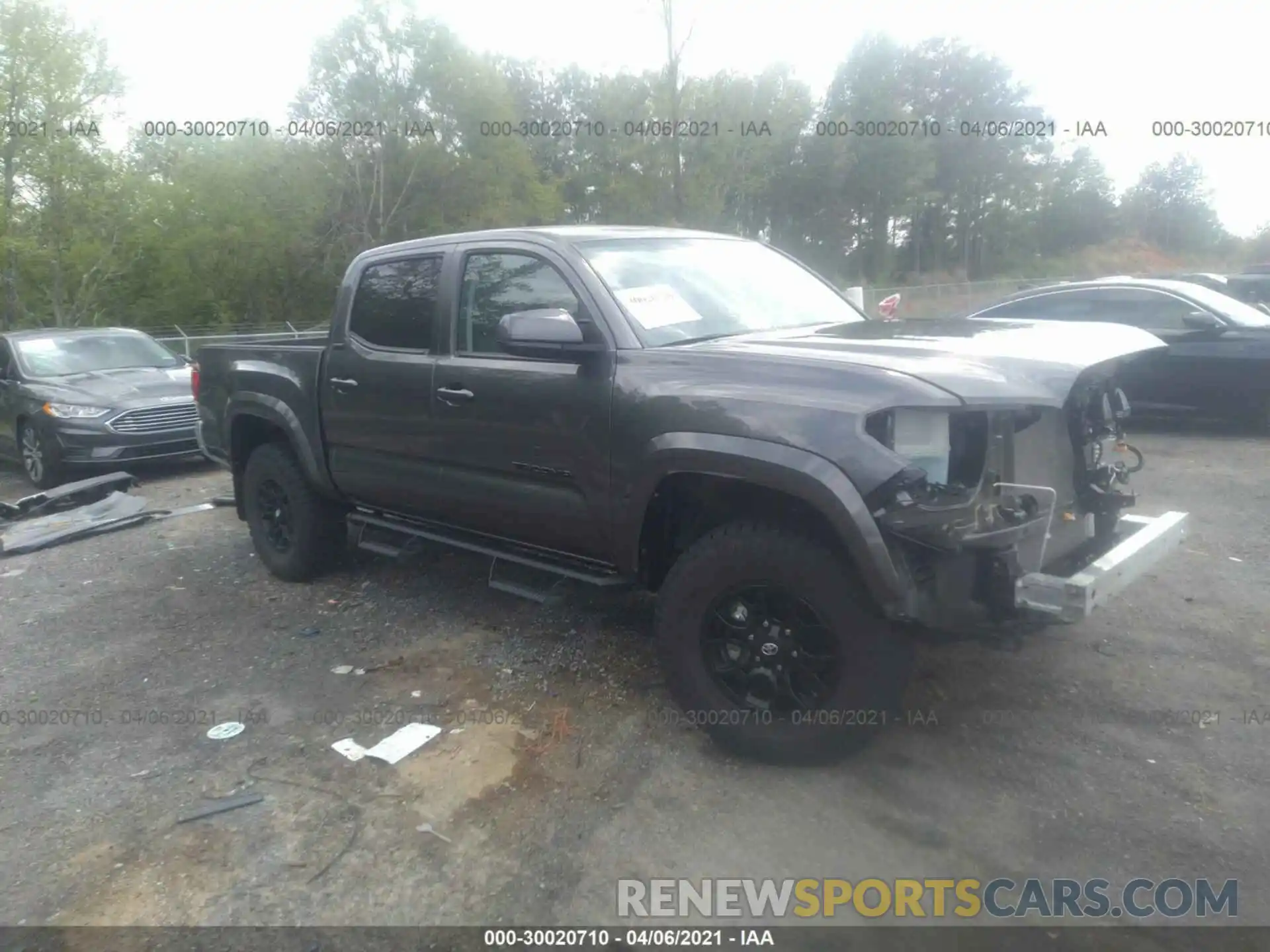 1 Photograph of a damaged car 5TFAZ5CN1LX092889 TOYOTA TACOMA 2WD 2020