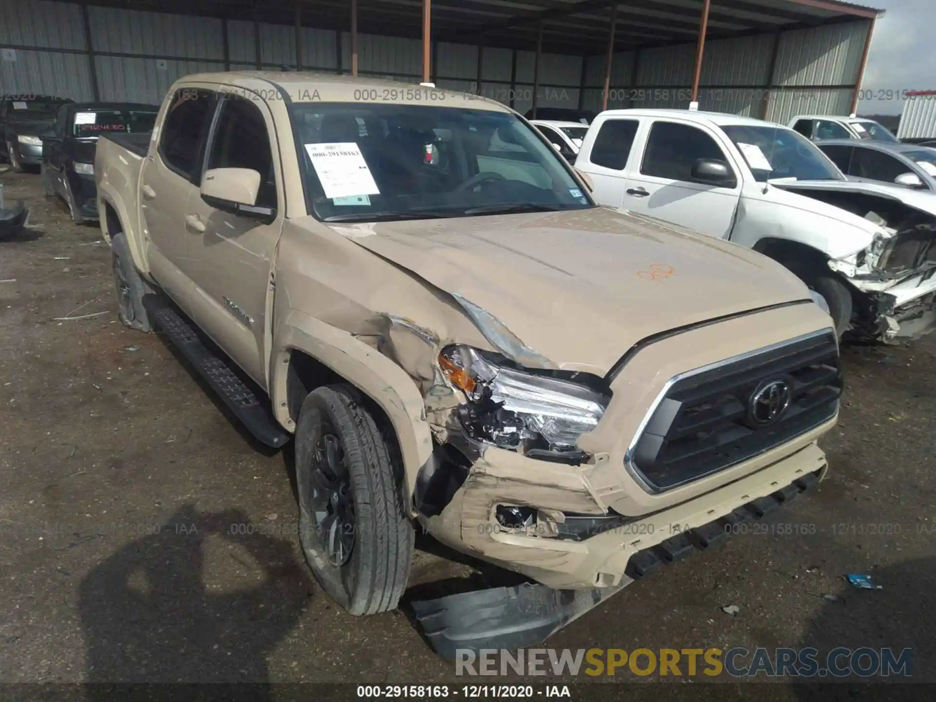 1 Photograph of a damaged car 5TFAZ5CN1LX093685 TOYOTA TACOMA 2WD 2020