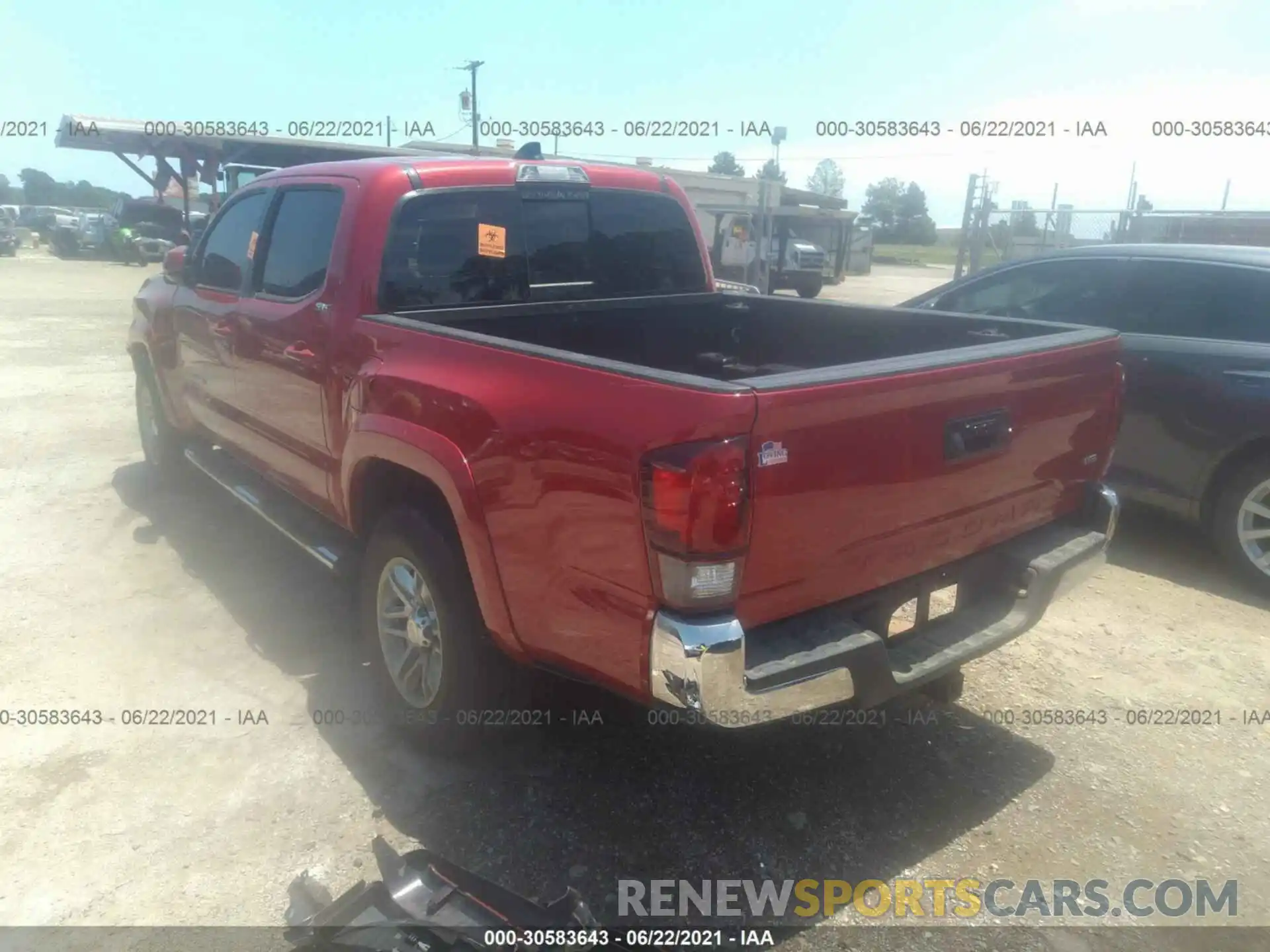 3 Photograph of a damaged car 5TFAZ5CN2LX087717 TOYOTA TACOMA 2WD 2020