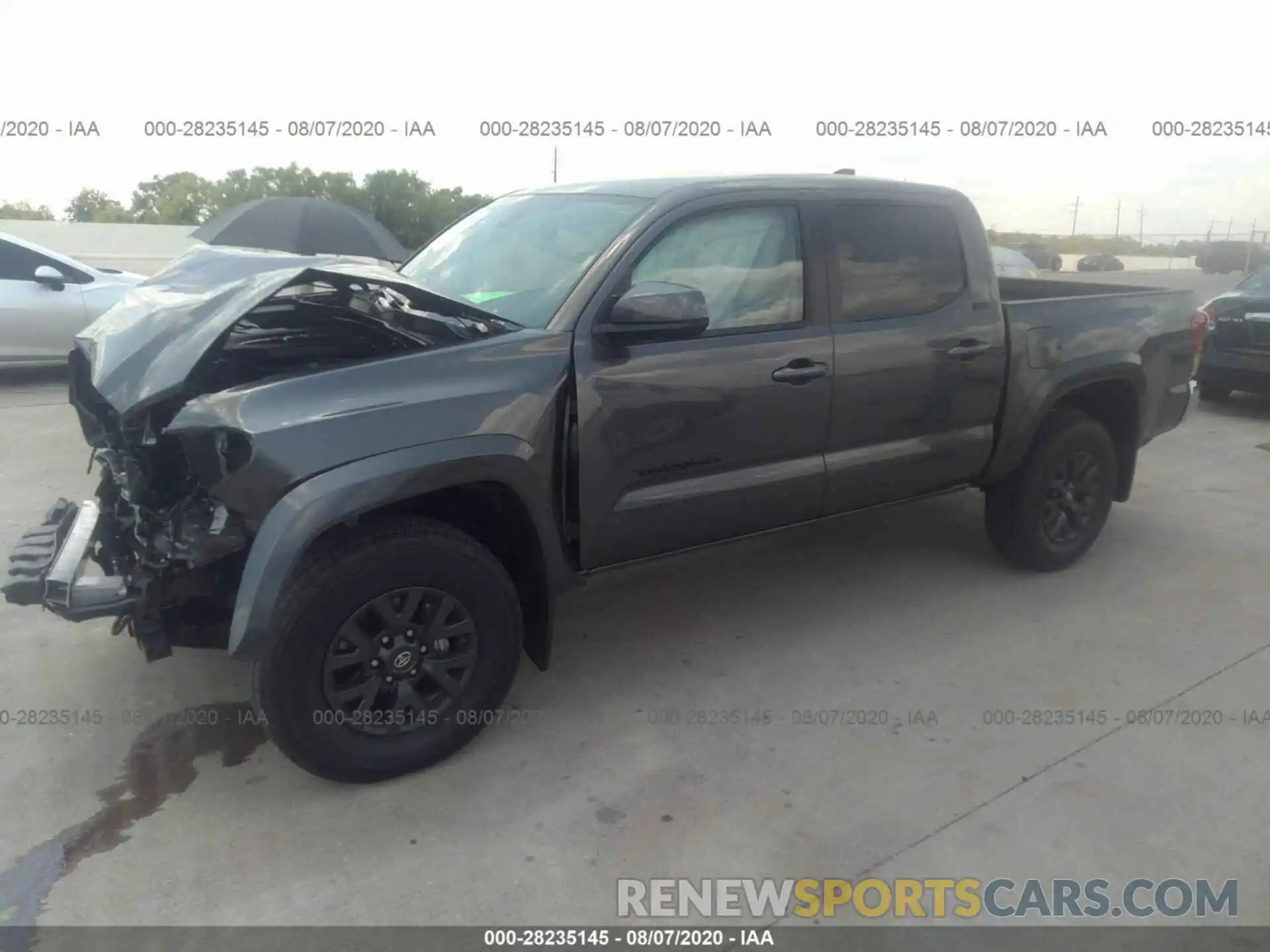 2 Photograph of a damaged car 5TFAZ5CN4LX093809 TOYOTA TACOMA 2WD 2020