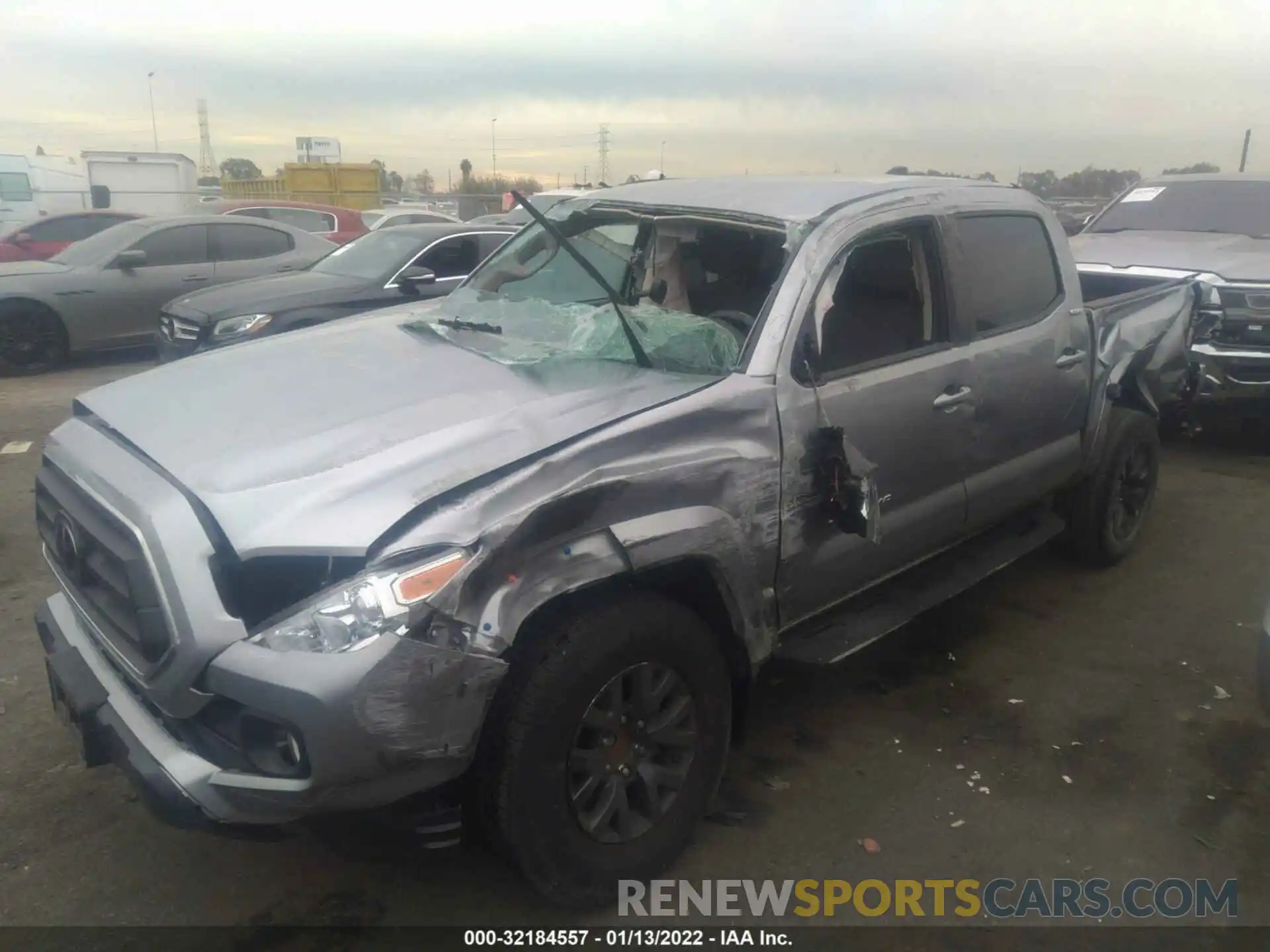 2 Photograph of a damaged car 5TFAZ5CN5LX089722 TOYOTA TACOMA 2WD 2020