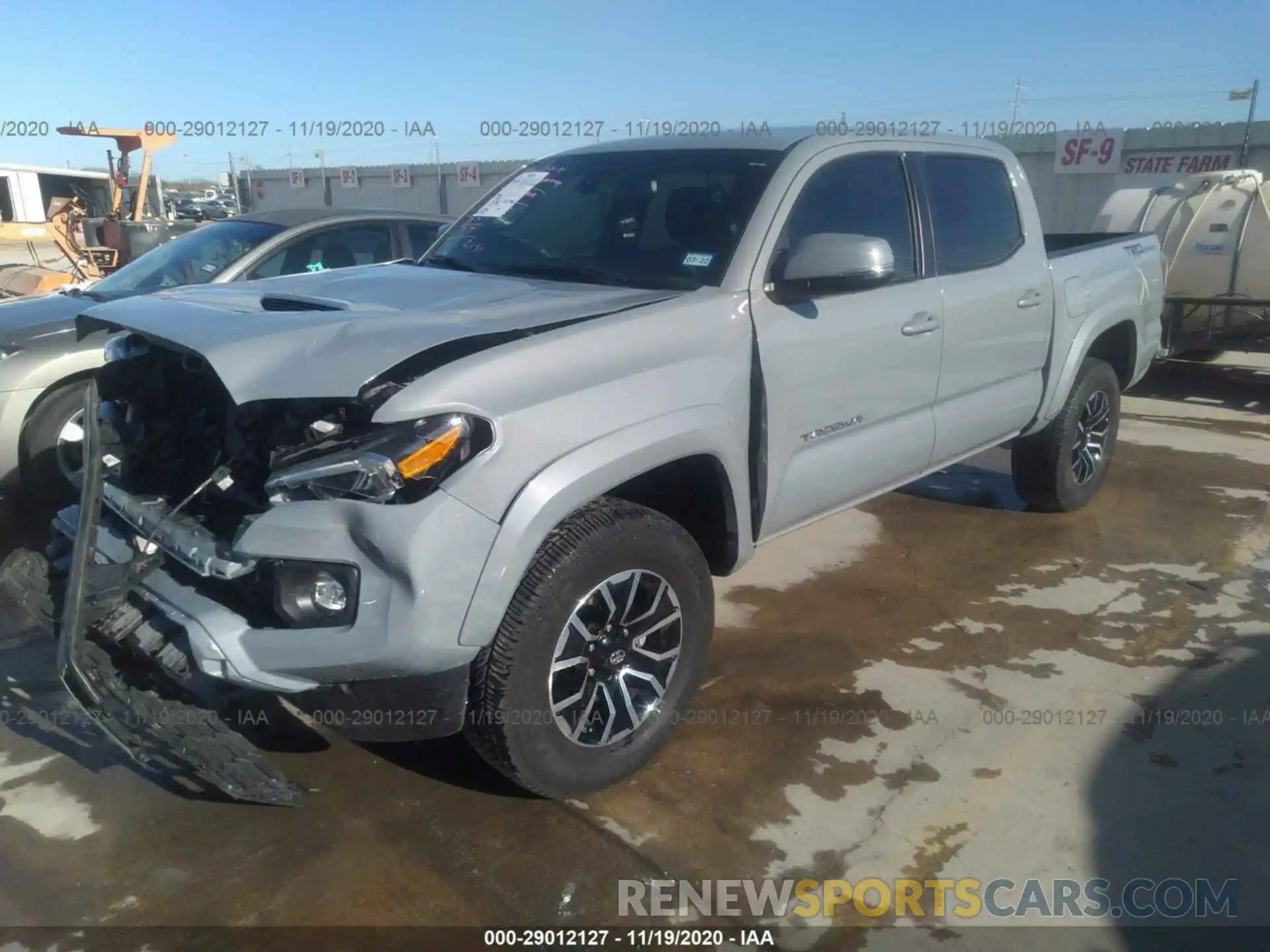 2 Photograph of a damaged car 5TFAZ5CN5LX093172 TOYOTA TACOMA 2WD 2020