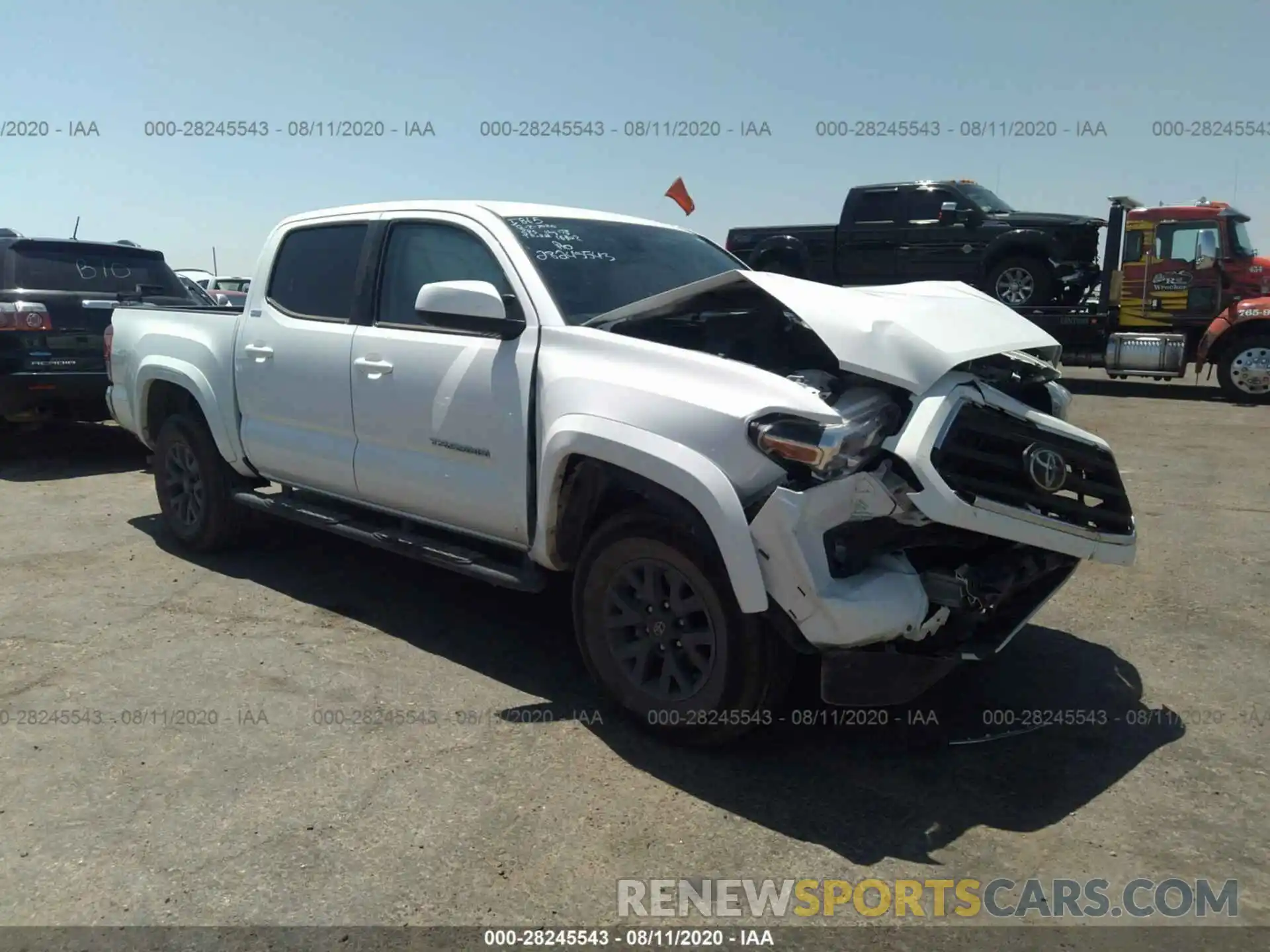 1 Photograph of a damaged car 5TFAZ5CN6LX088790 TOYOTA TACOMA 2WD 2020