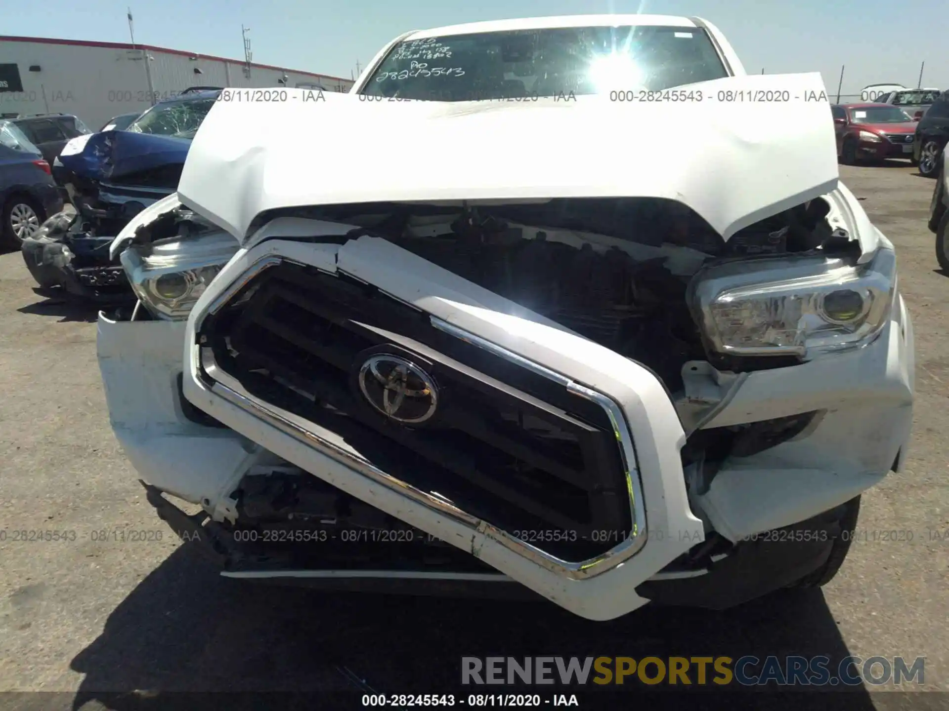 6 Photograph of a damaged car 5TFAZ5CN6LX088790 TOYOTA TACOMA 2WD 2020