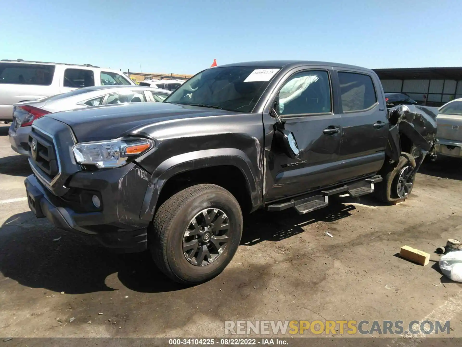 2 Photograph of a damaged car 5TFAZ5CN7LX091424 TOYOTA TACOMA 2WD 2020