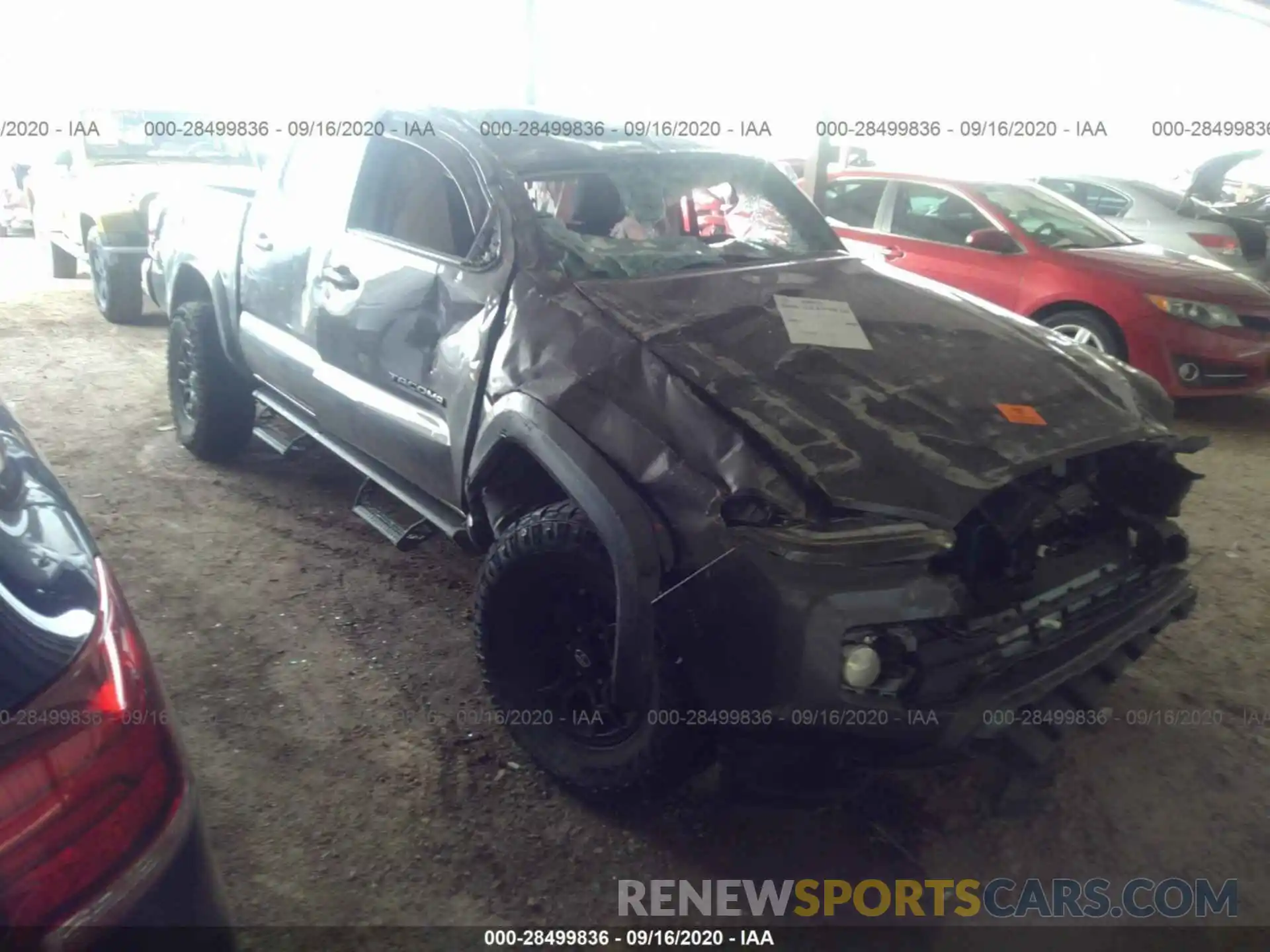 1 Photograph of a damaged car 5TFAZ5CN7LX092556 TOYOTA TACOMA 2WD 2020