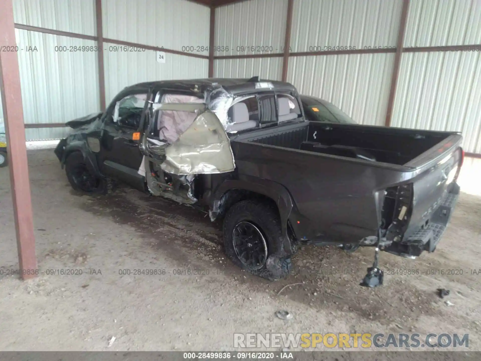 3 Photograph of a damaged car 5TFAZ5CN7LX092556 TOYOTA TACOMA 2WD 2020