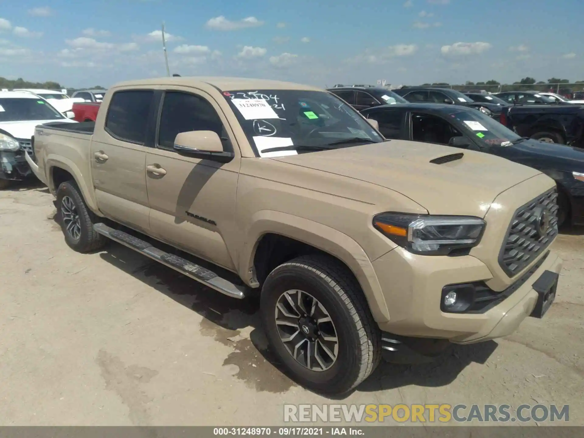 1 Photograph of a damaged car 5TFAZ5CN8LX088368 TOYOTA TACOMA 2WD 2020