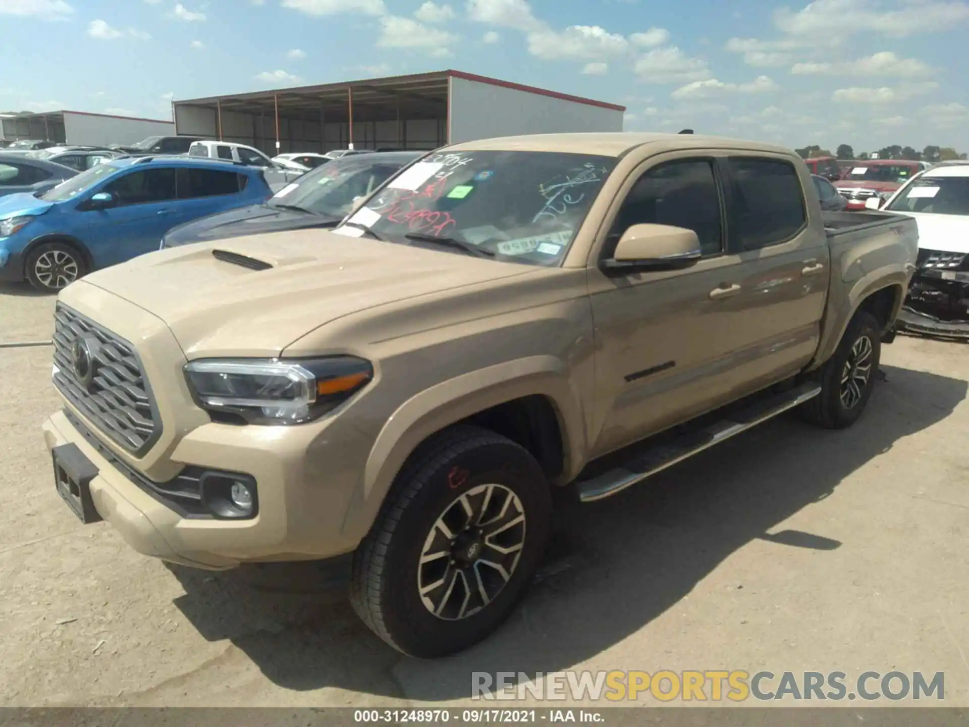 2 Photograph of a damaged car 5TFAZ5CN8LX088368 TOYOTA TACOMA 2WD 2020