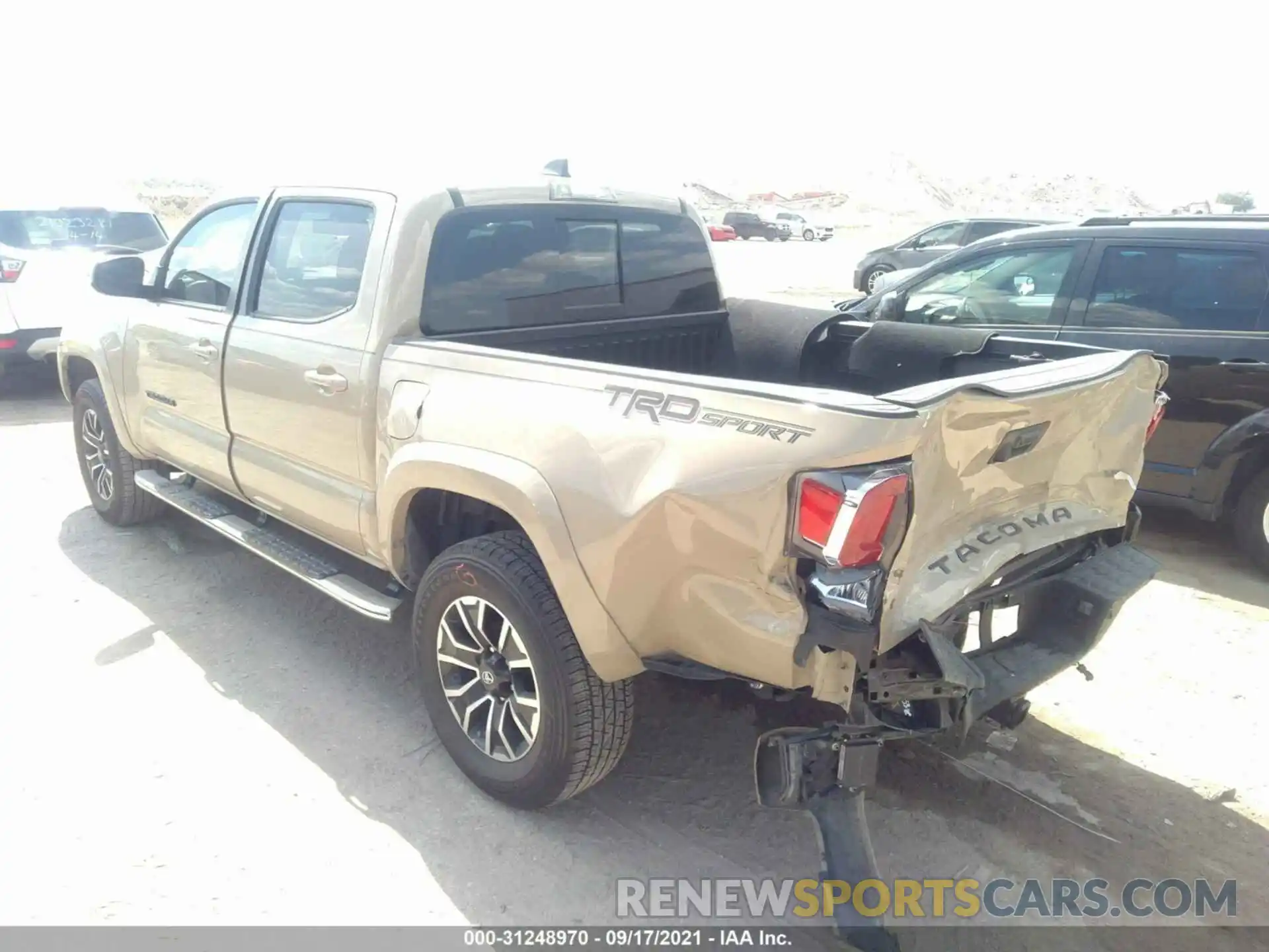 3 Photograph of a damaged car 5TFAZ5CN8LX088368 TOYOTA TACOMA 2WD 2020