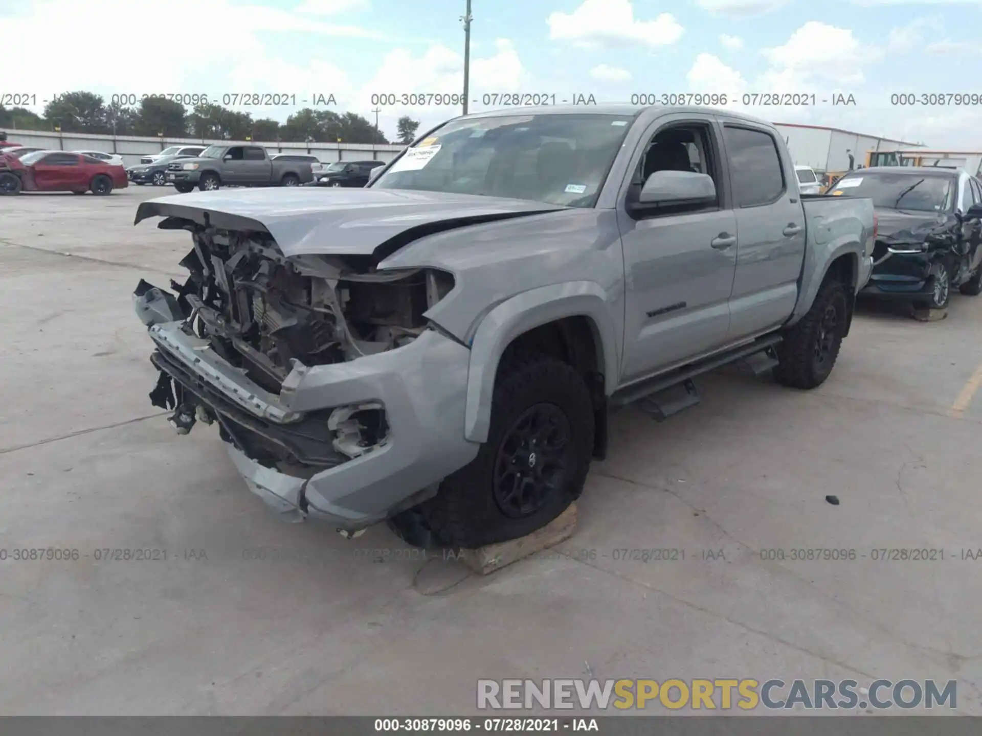 2 Photograph of a damaged car 5TFAZ5CN8LX091075 TOYOTA TACOMA 2WD 2020