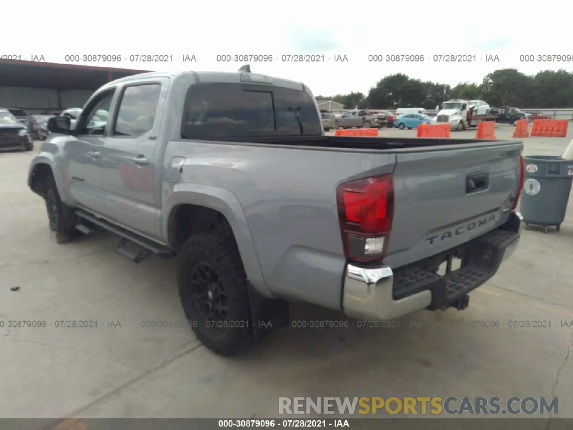 3 Photograph of a damaged car 5TFAZ5CN8LX091075 TOYOTA TACOMA 2WD 2020