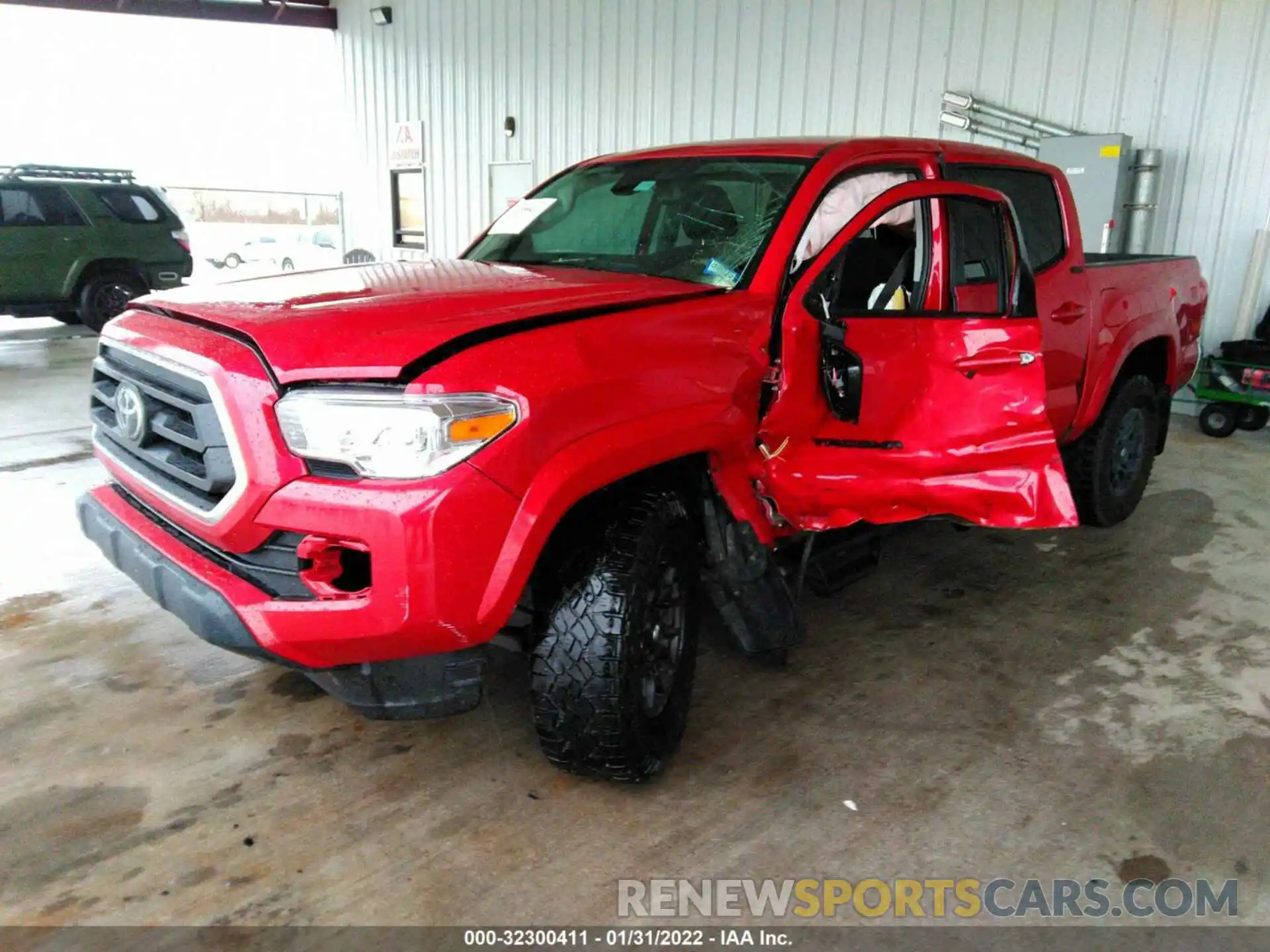 2 Photograph of a damaged car 5TFAZ5CN9LX091215 TOYOTA TACOMA 2WD 2020