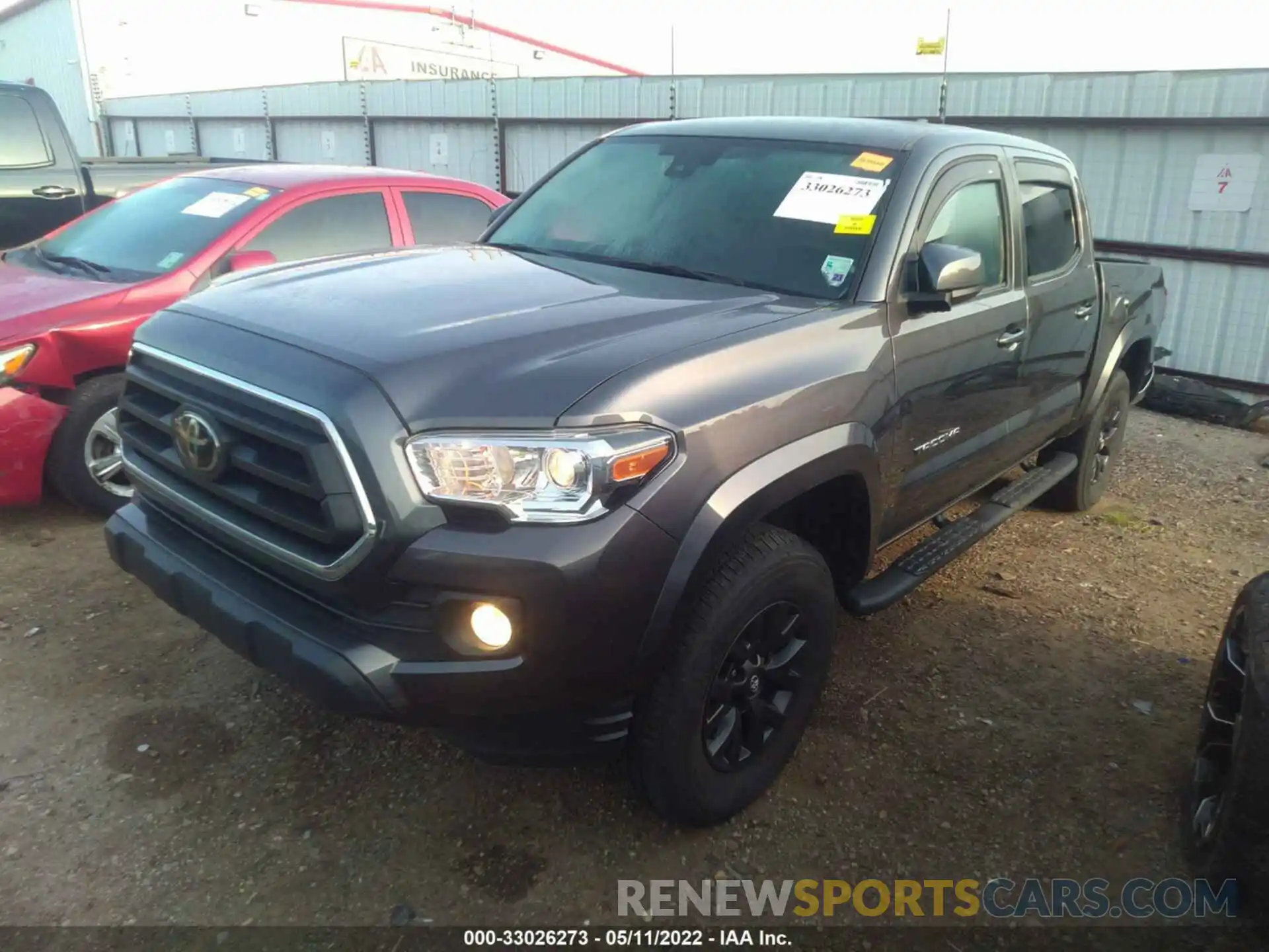 2 Photograph of a damaged car 5TFAZ5CN9LX092316 TOYOTA TACOMA 2WD 2020