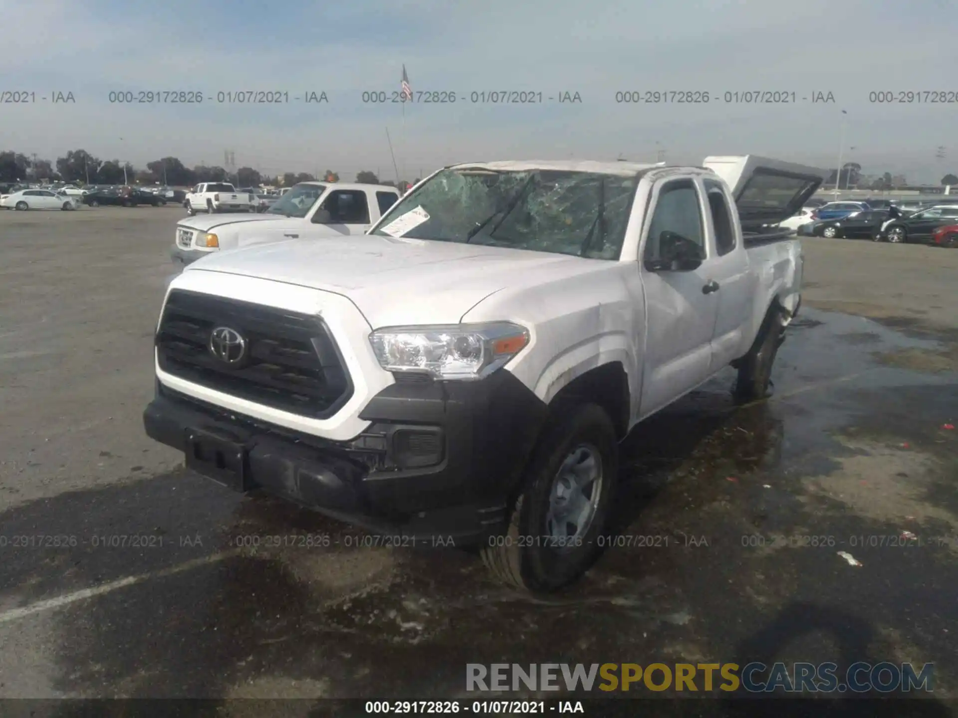 2 Photograph of a damaged car 5TFRX5GN0LX171893 TOYOTA TACOMA 2WD 2020