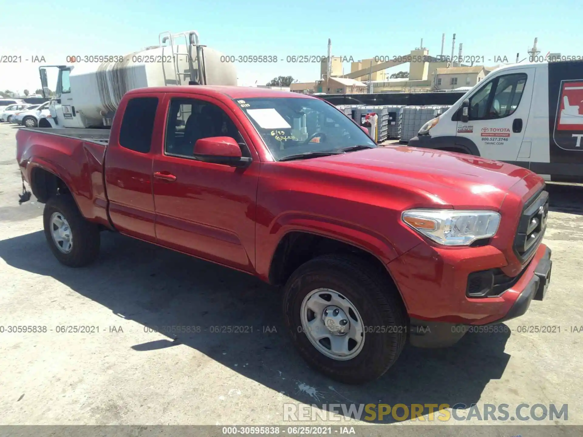 1 Photograph of a damaged car 5TFRX5GN0LX178925 TOYOTA TACOMA 2WD 2020