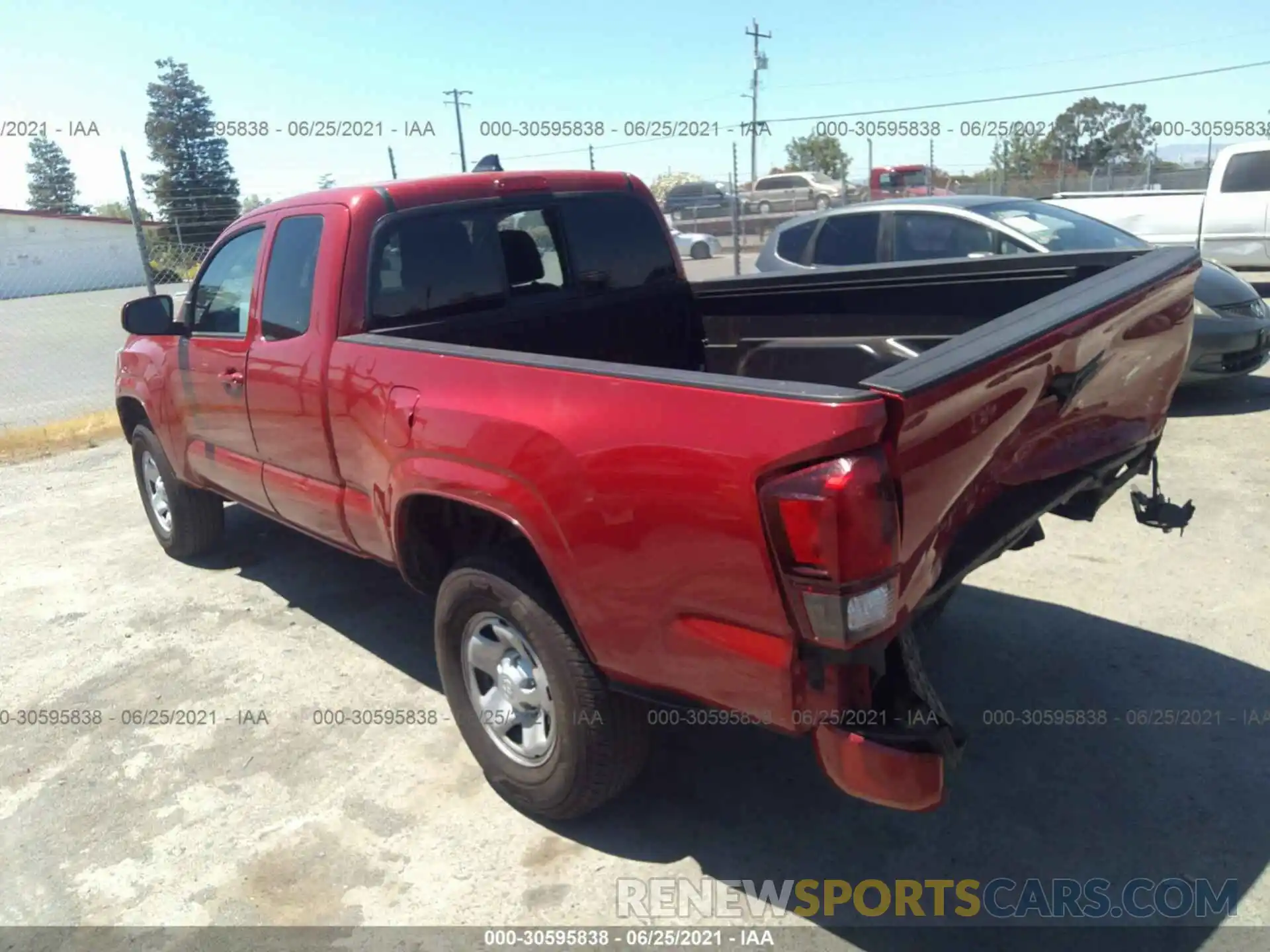 3 Photograph of a damaged car 5TFRX5GN0LX178925 TOYOTA TACOMA 2WD 2020