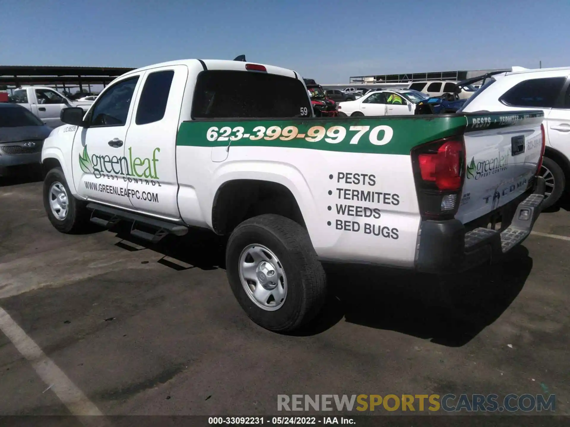 3 Photograph of a damaged car 5TFRX5GN0LX181324 TOYOTA TACOMA 2WD 2020