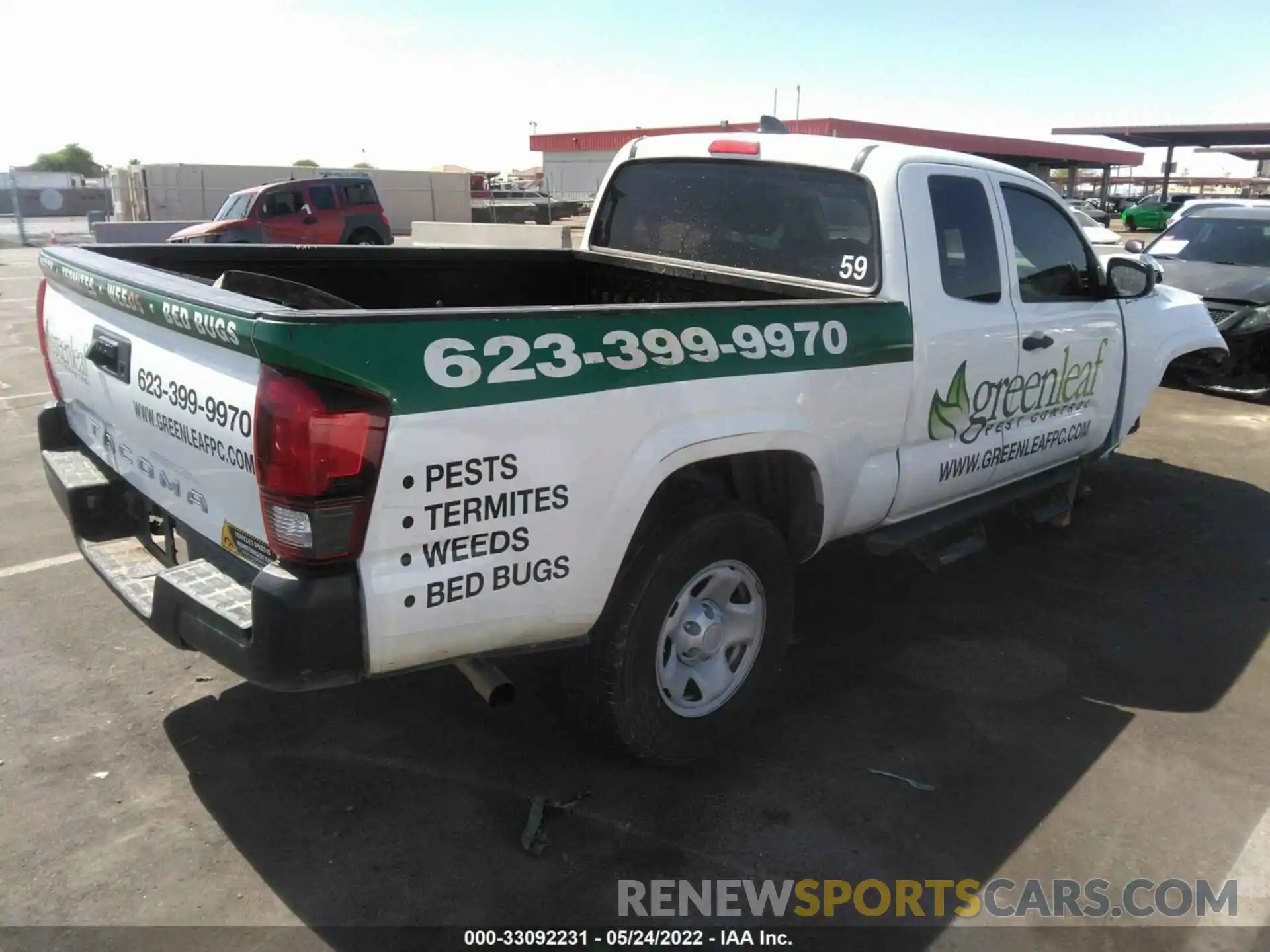 4 Photograph of a damaged car 5TFRX5GN0LX181324 TOYOTA TACOMA 2WD 2020