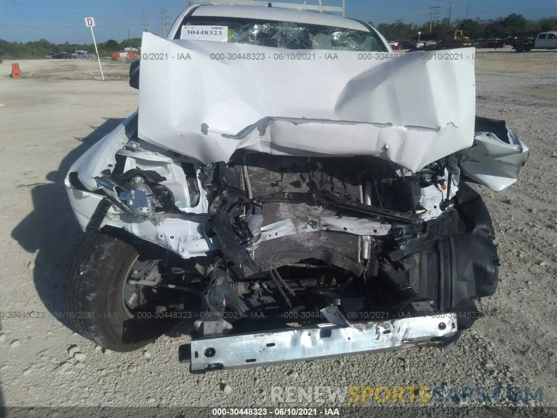 6 Фотография поврежденного автомобиля 5TFRX5GN0LX182666 TOYOTA TACOMA 2WD 2020