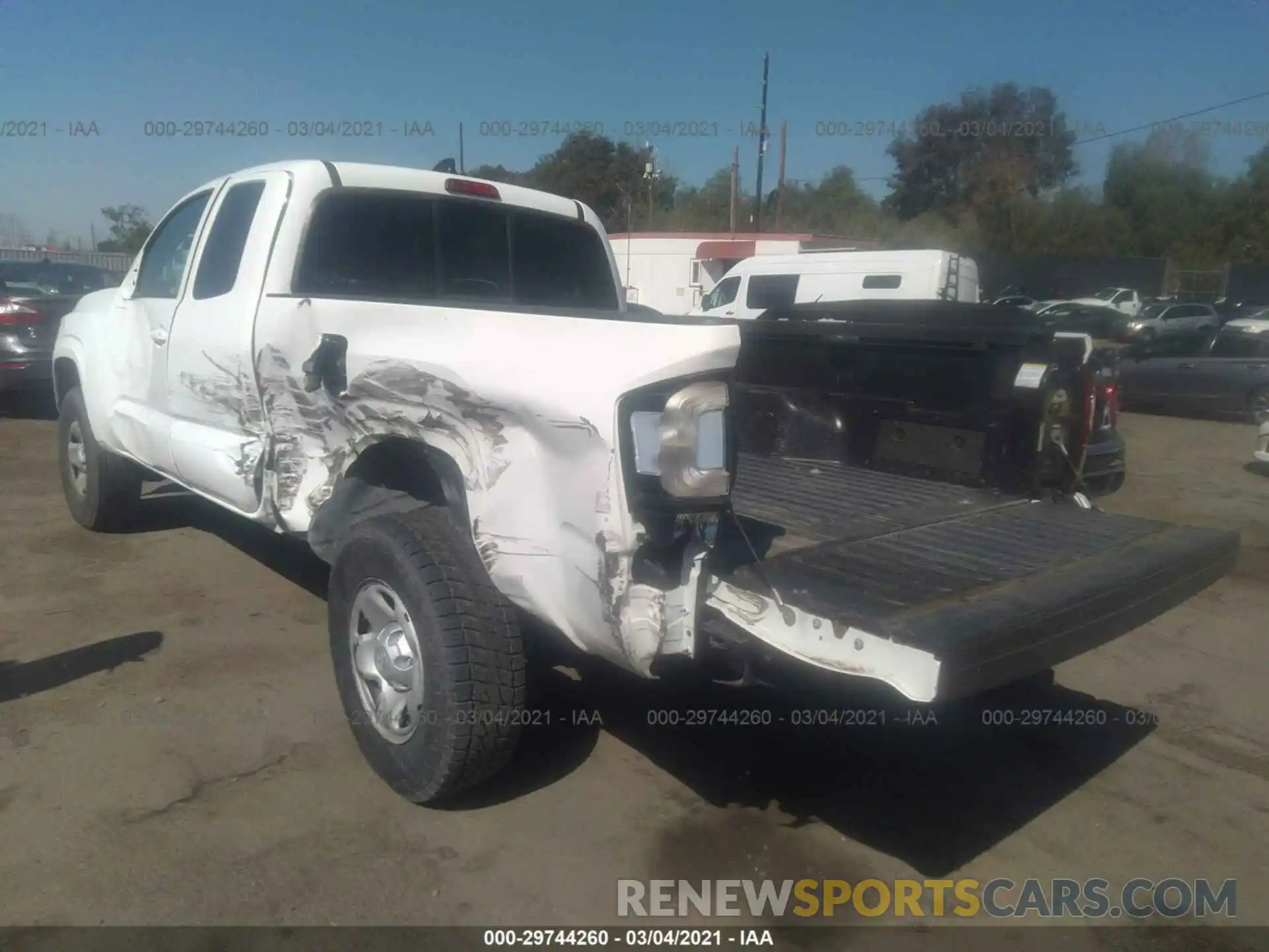 3 Photograph of a damaged car 5TFRX5GN1LX165584 TOYOTA TACOMA 2WD 2020