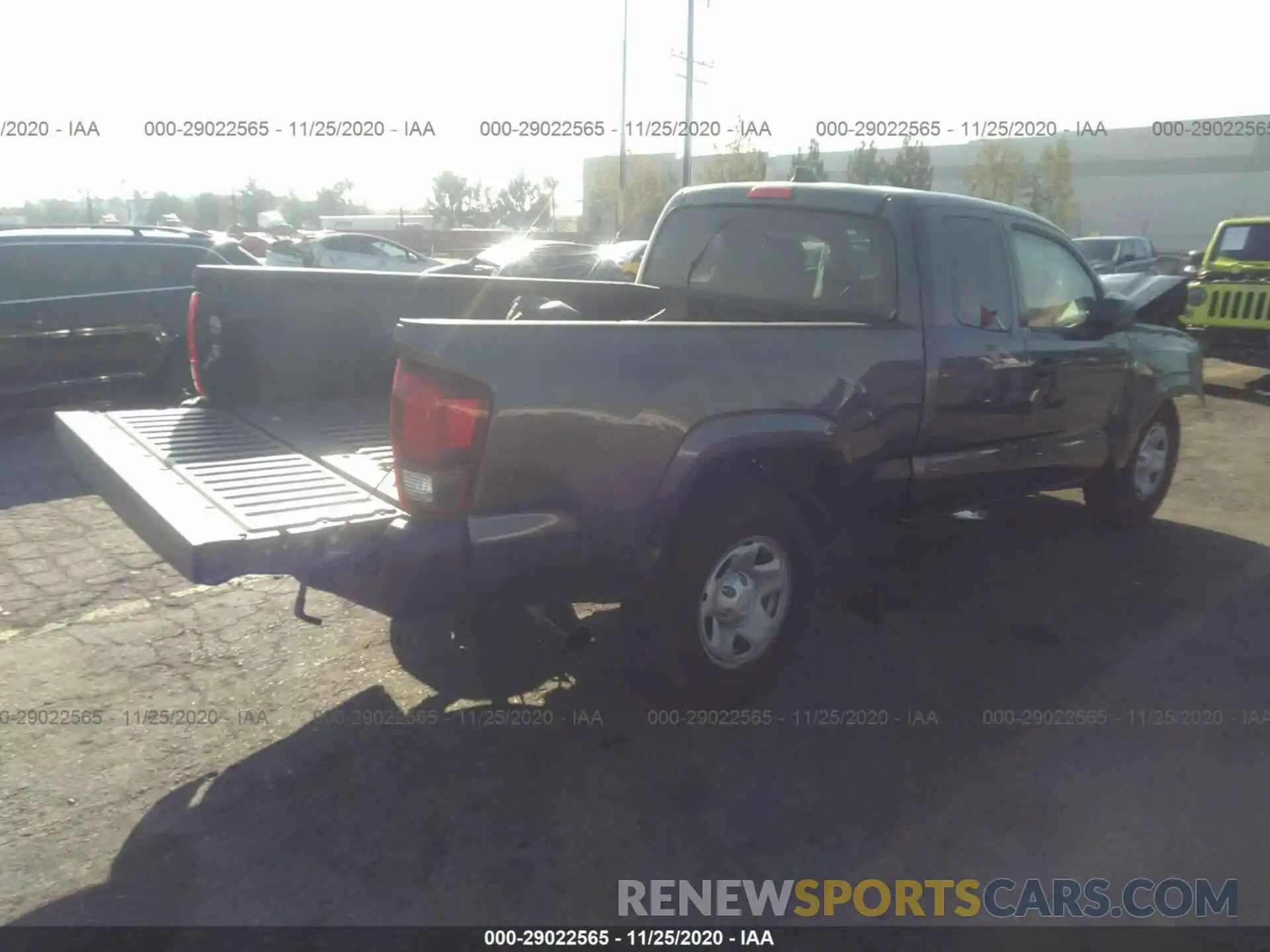 4 Photograph of a damaged car 5TFRX5GN1LX165892 TOYOTA TACOMA 2WD 2020