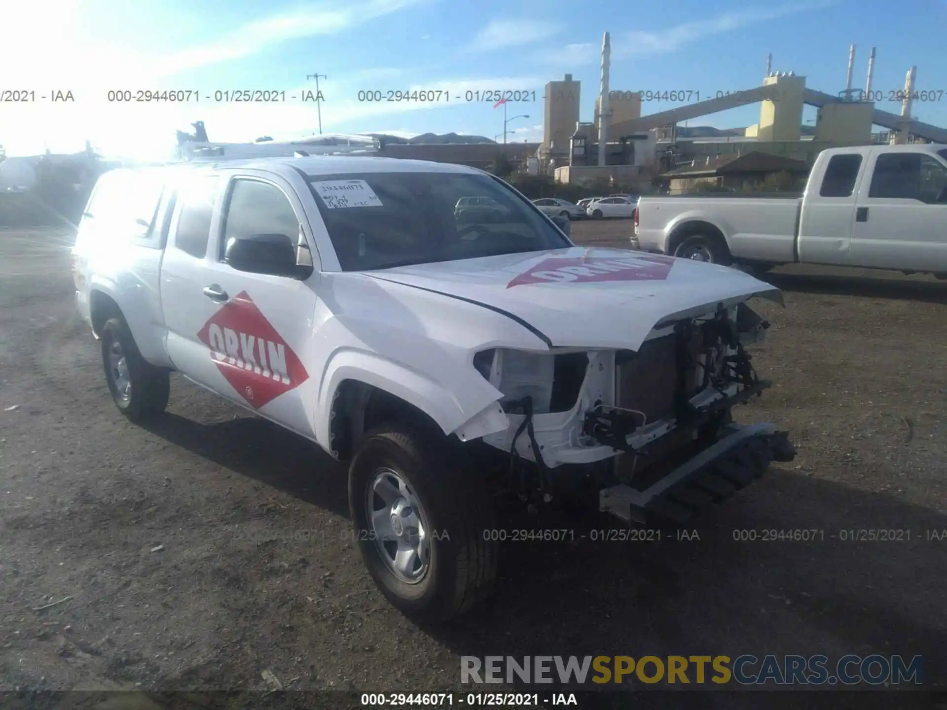 1 Photograph of a damaged car 5TFRX5GN1LX170378 TOYOTA TACOMA 2WD 2020