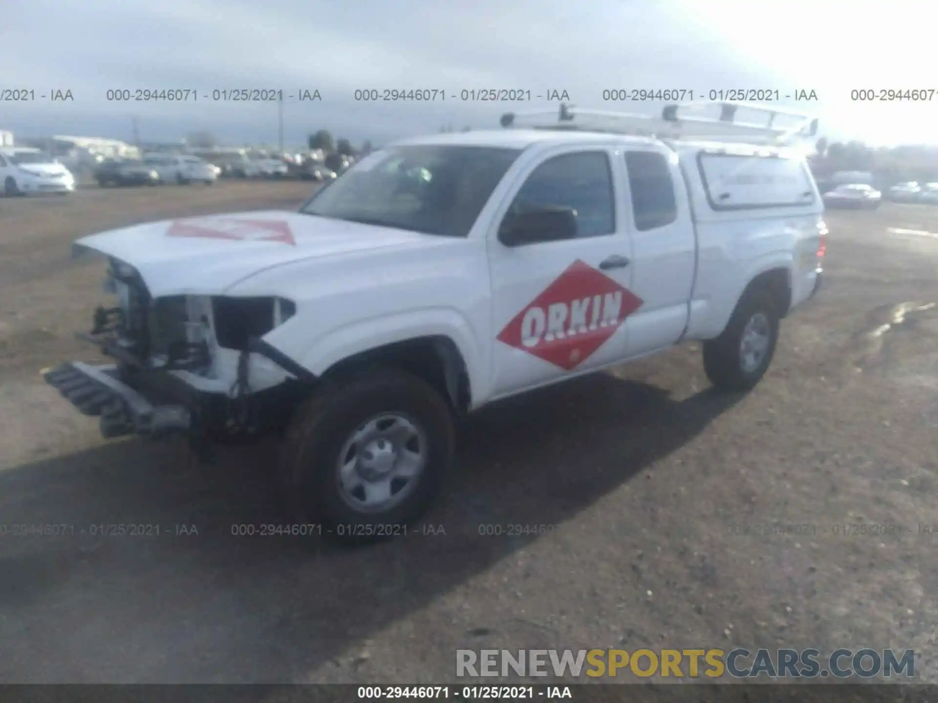 2 Photograph of a damaged car 5TFRX5GN1LX170378 TOYOTA TACOMA 2WD 2020