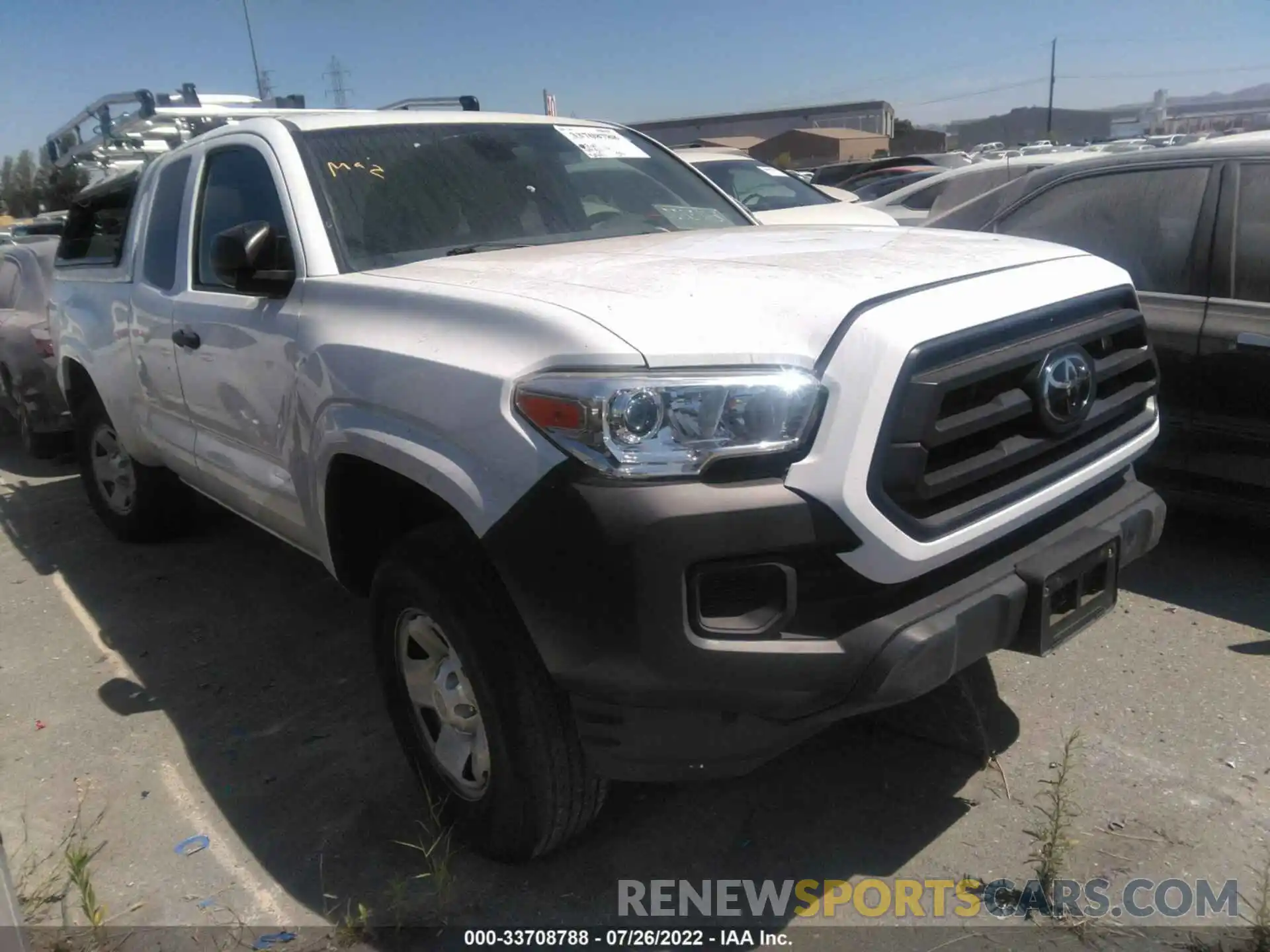 1 Photograph of a damaged car 5TFRX5GN1LX173071 TOYOTA TACOMA 2WD 2020