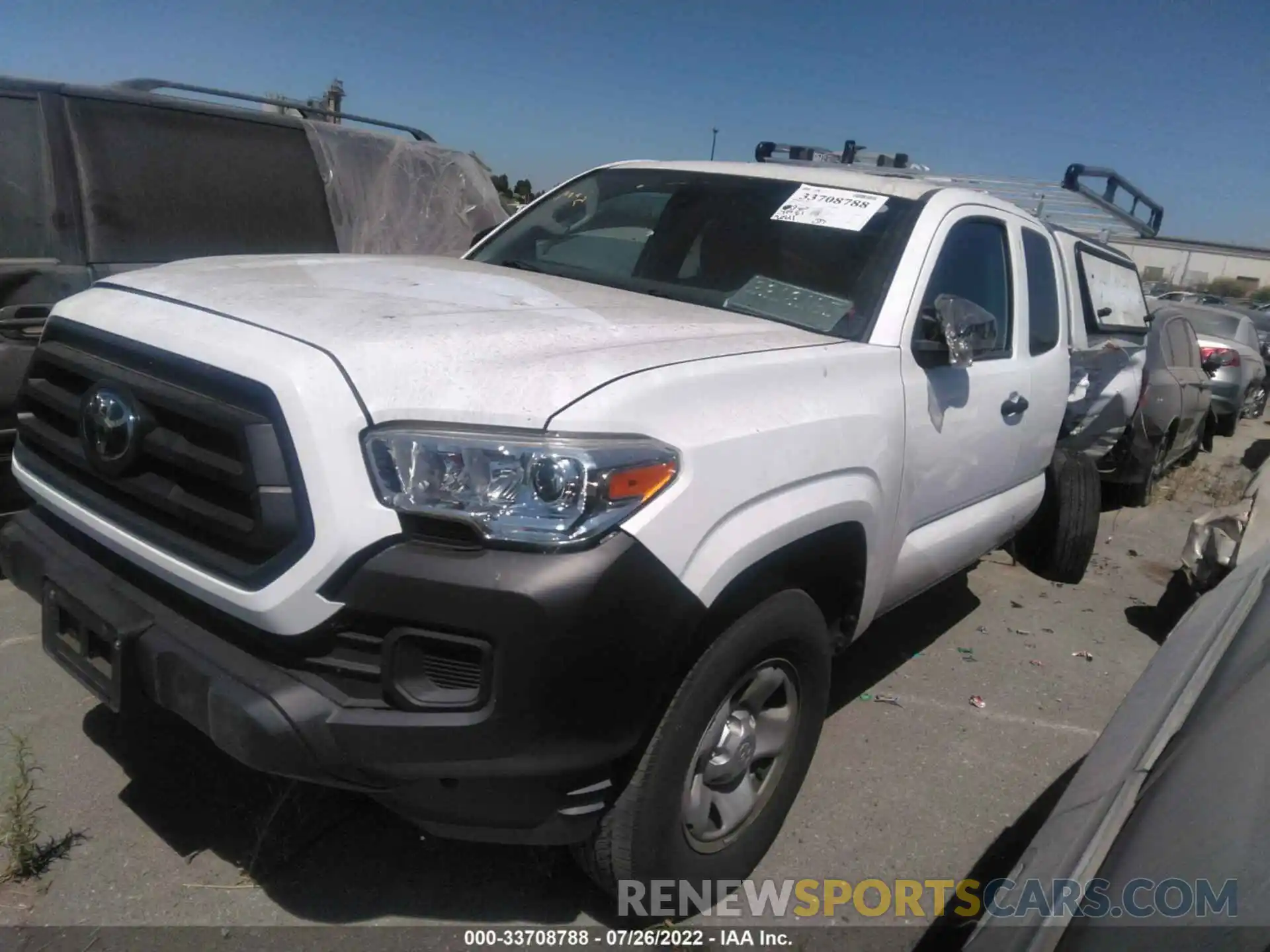 2 Photograph of a damaged car 5TFRX5GN1LX173071 TOYOTA TACOMA 2WD 2020