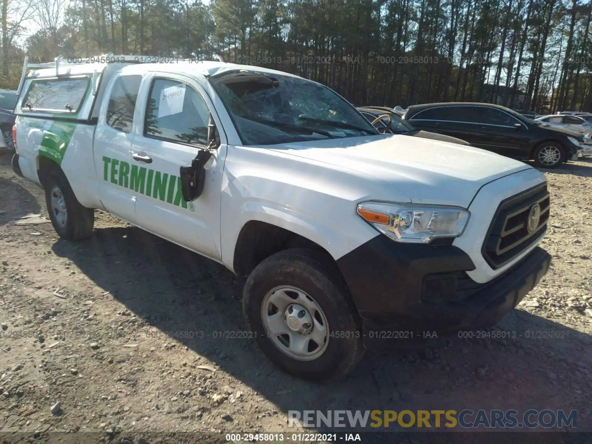 1 Photograph of a damaged car 5TFRX5GN1LX180179 TOYOTA TACOMA 2WD 2020