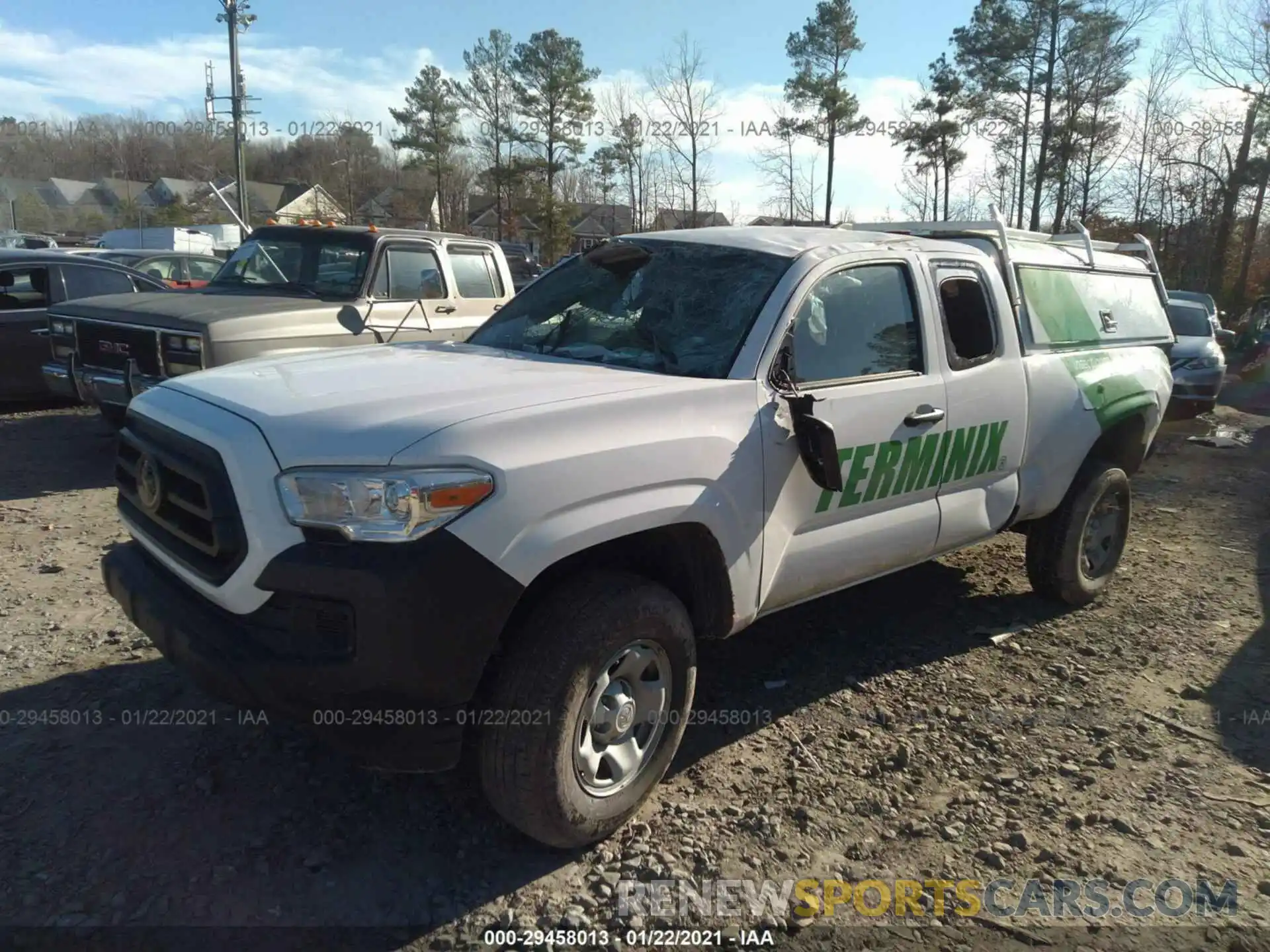 2 Photograph of a damaged car 5TFRX5GN1LX180179 TOYOTA TACOMA 2WD 2020