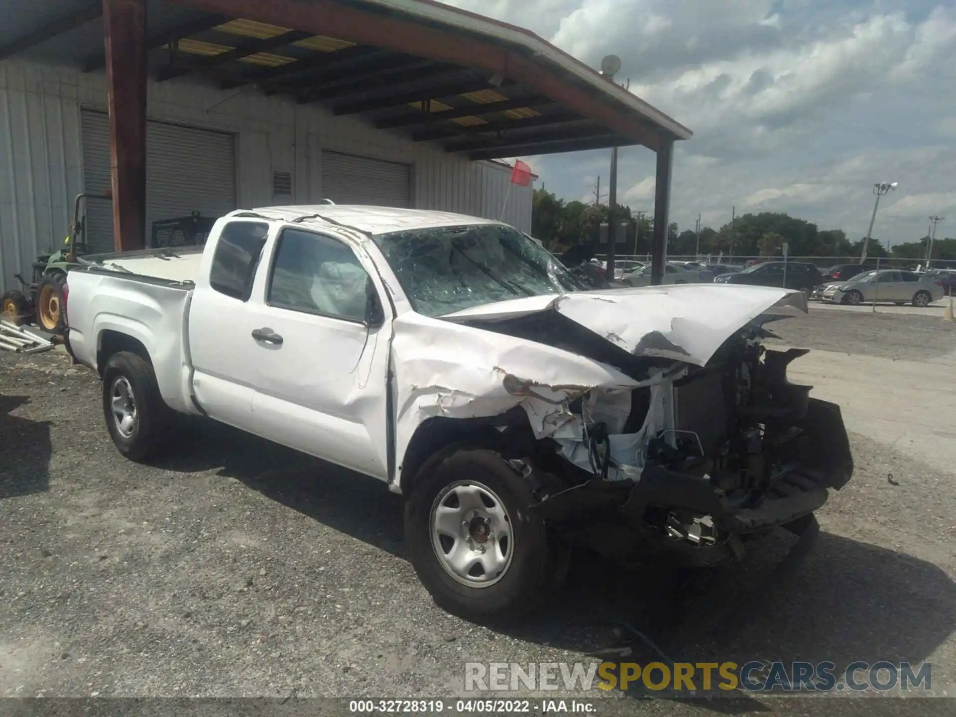 1 Photograph of a damaged car 5TFRX5GN1LX180389 TOYOTA TACOMA 2WD 2020