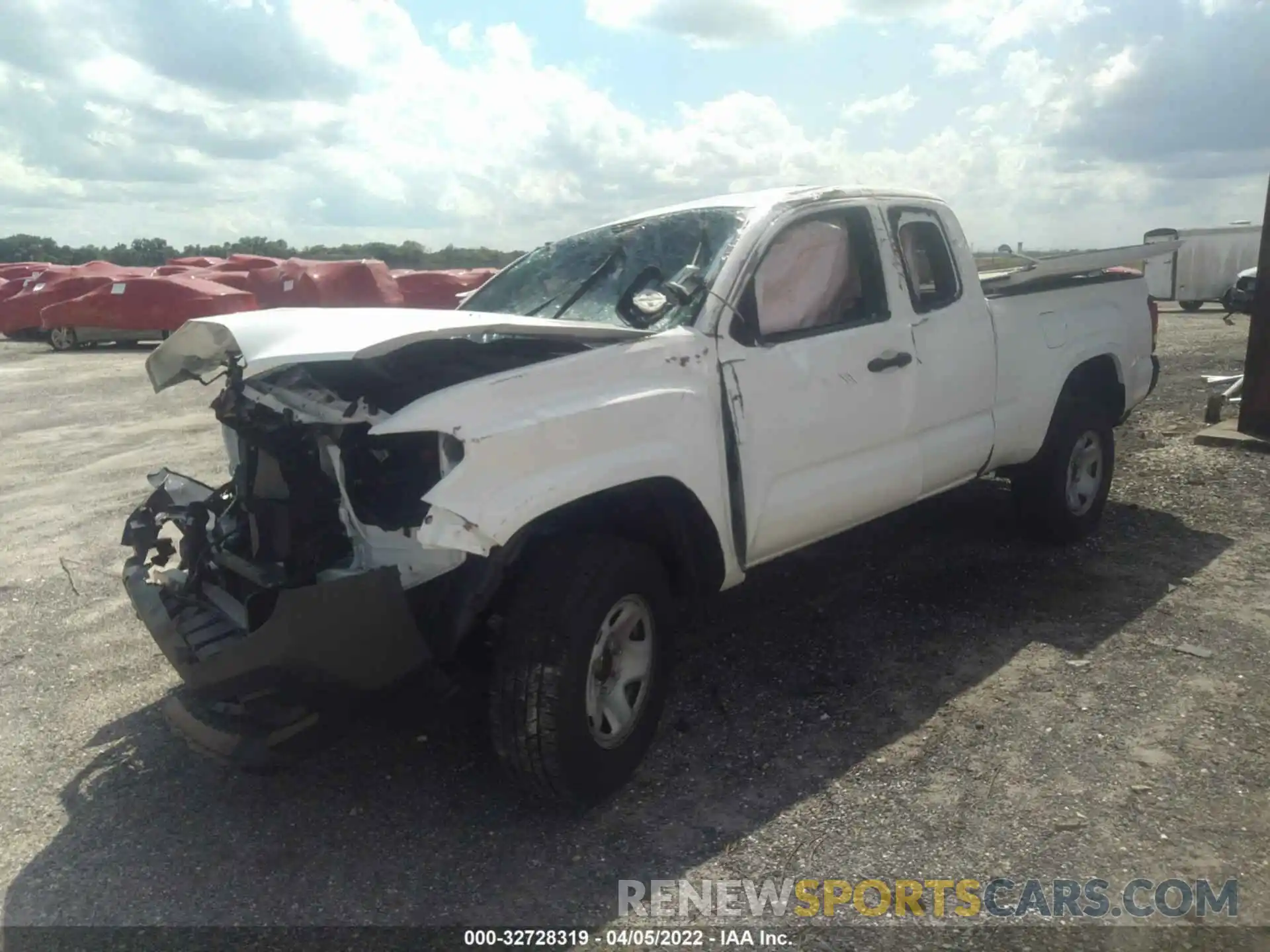 2 Photograph of a damaged car 5TFRX5GN1LX180389 TOYOTA TACOMA 2WD 2020