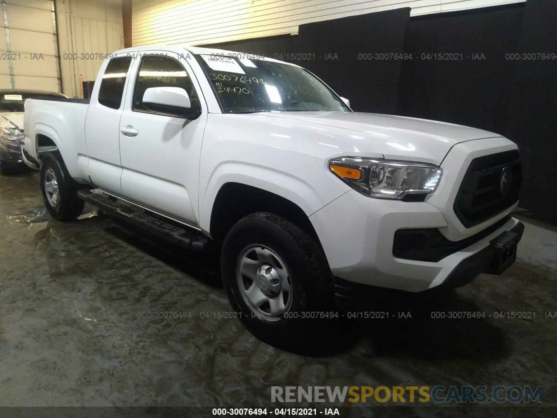 1 Photograph of a damaged car 5TFRX5GN1LX181333 TOYOTA TACOMA 2WD 2020