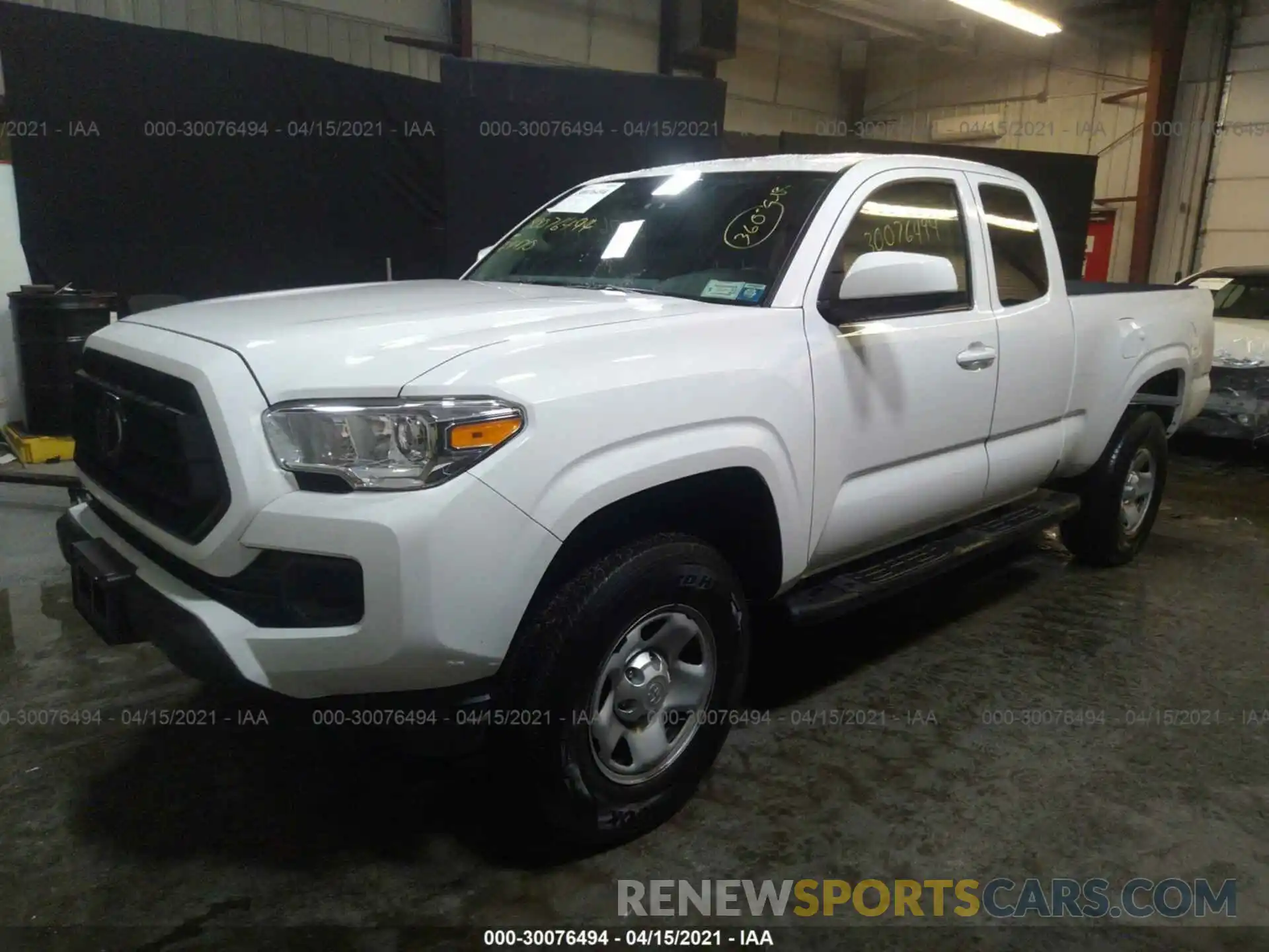 2 Photograph of a damaged car 5TFRX5GN1LX181333 TOYOTA TACOMA 2WD 2020