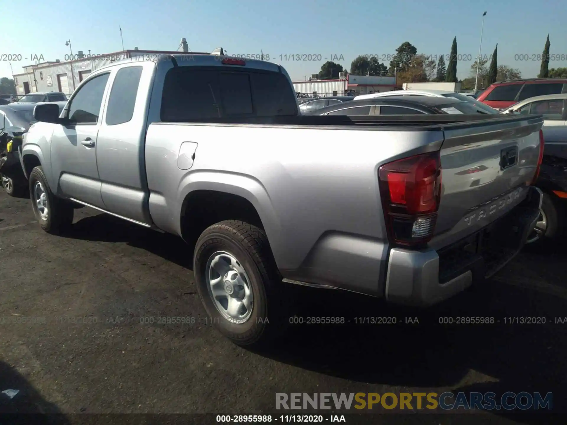 3 Photograph of a damaged car 5TFRX5GN2LX166968 TOYOTA TACOMA 2WD 2020