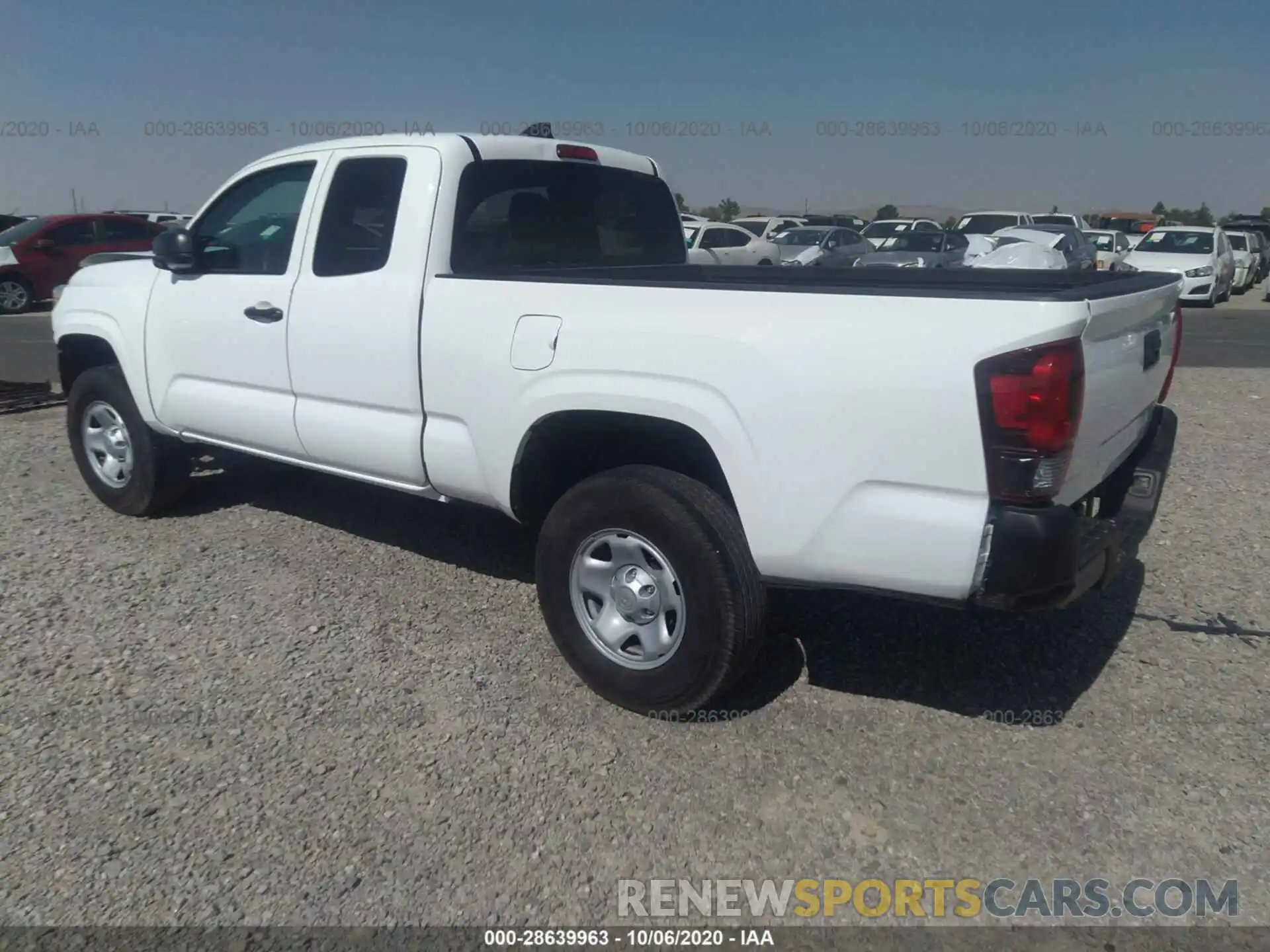 3 Photograph of a damaged car 5TFRX5GN2LX167859 TOYOTA TACOMA 2WD 2020