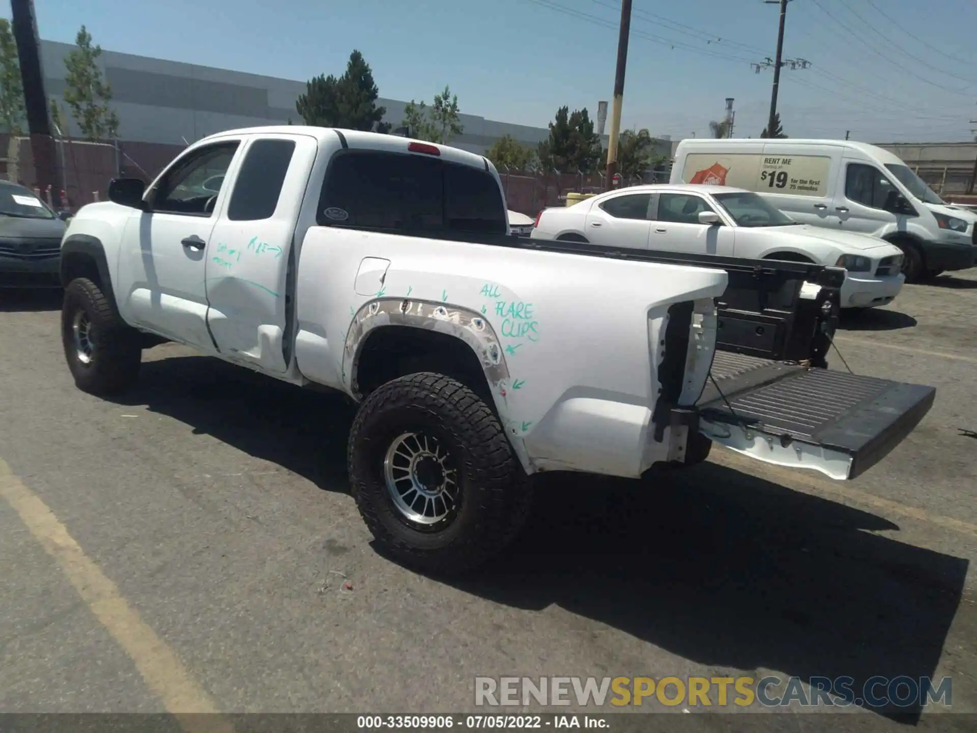 3 Photograph of a damaged car 5TFRX5GN2LX168297 TOYOTA TACOMA 2WD 2020