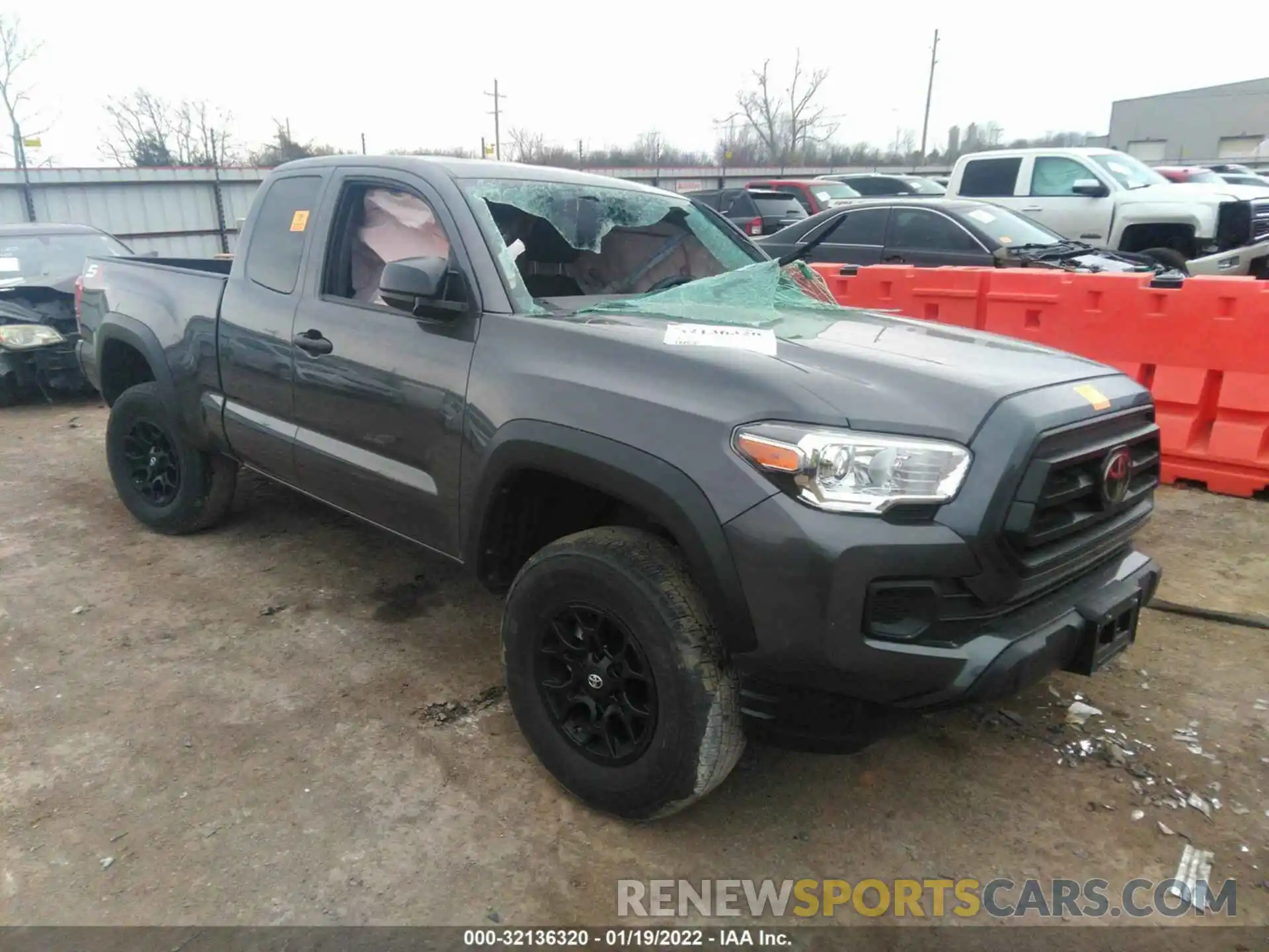 1 Photograph of a damaged car 5TFRX5GN2LX178215 TOYOTA TACOMA 2WD 2020