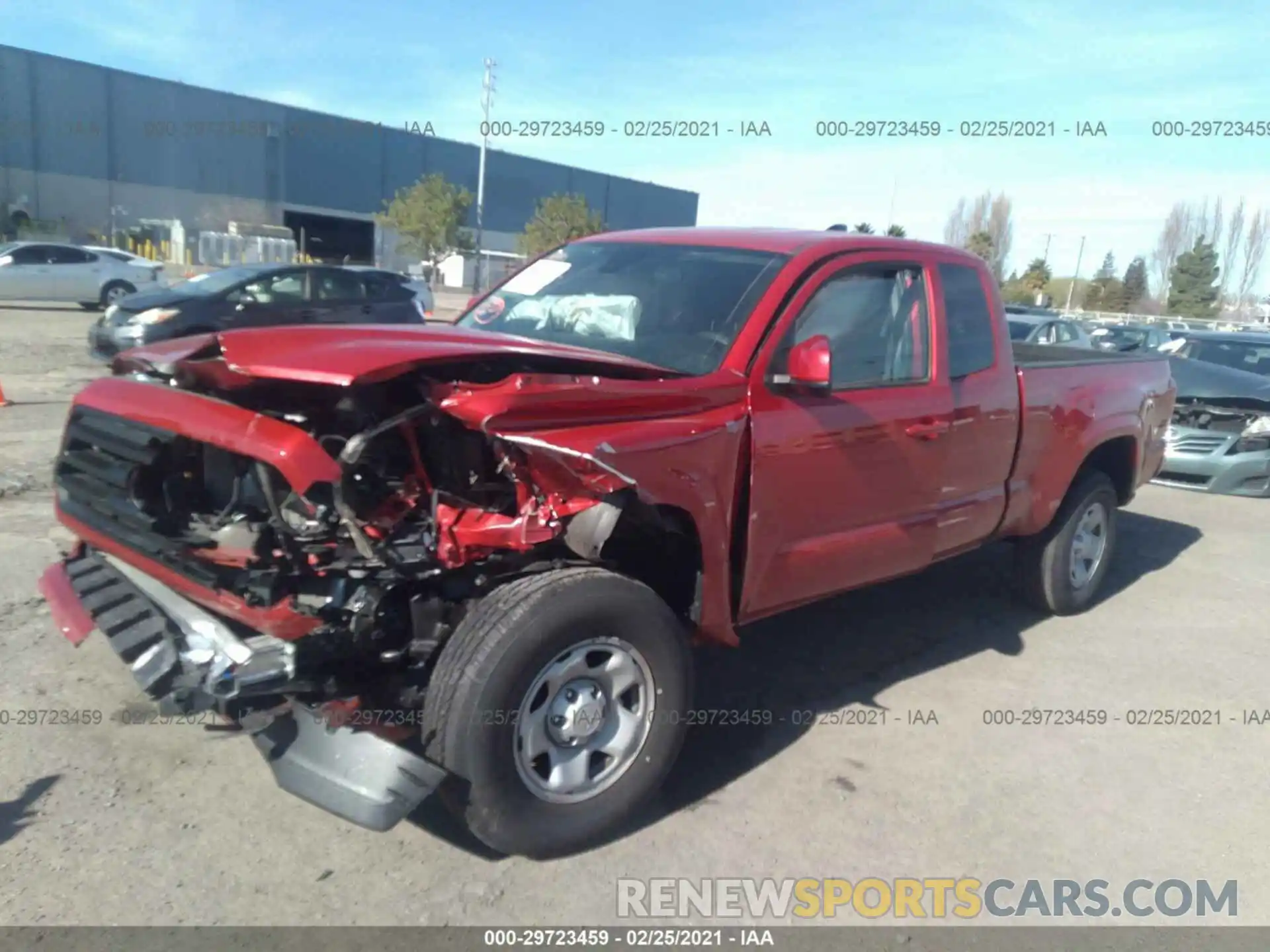 2 Photograph of a damaged car 5TFRX5GN2LX181891 TOYOTA TACOMA 2WD 2020