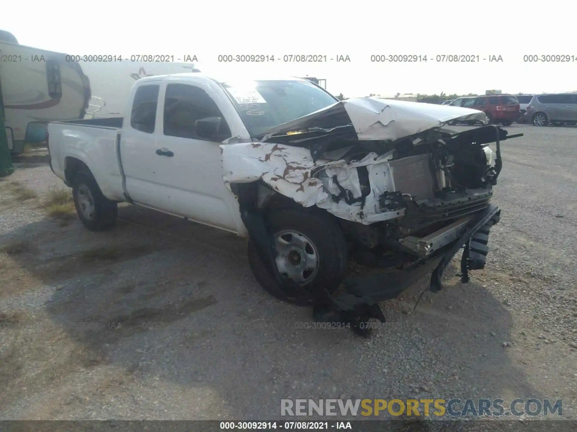 1 Photograph of a damaged car 5TFRX5GN3LX174156 TOYOTA TACOMA 2WD 2020