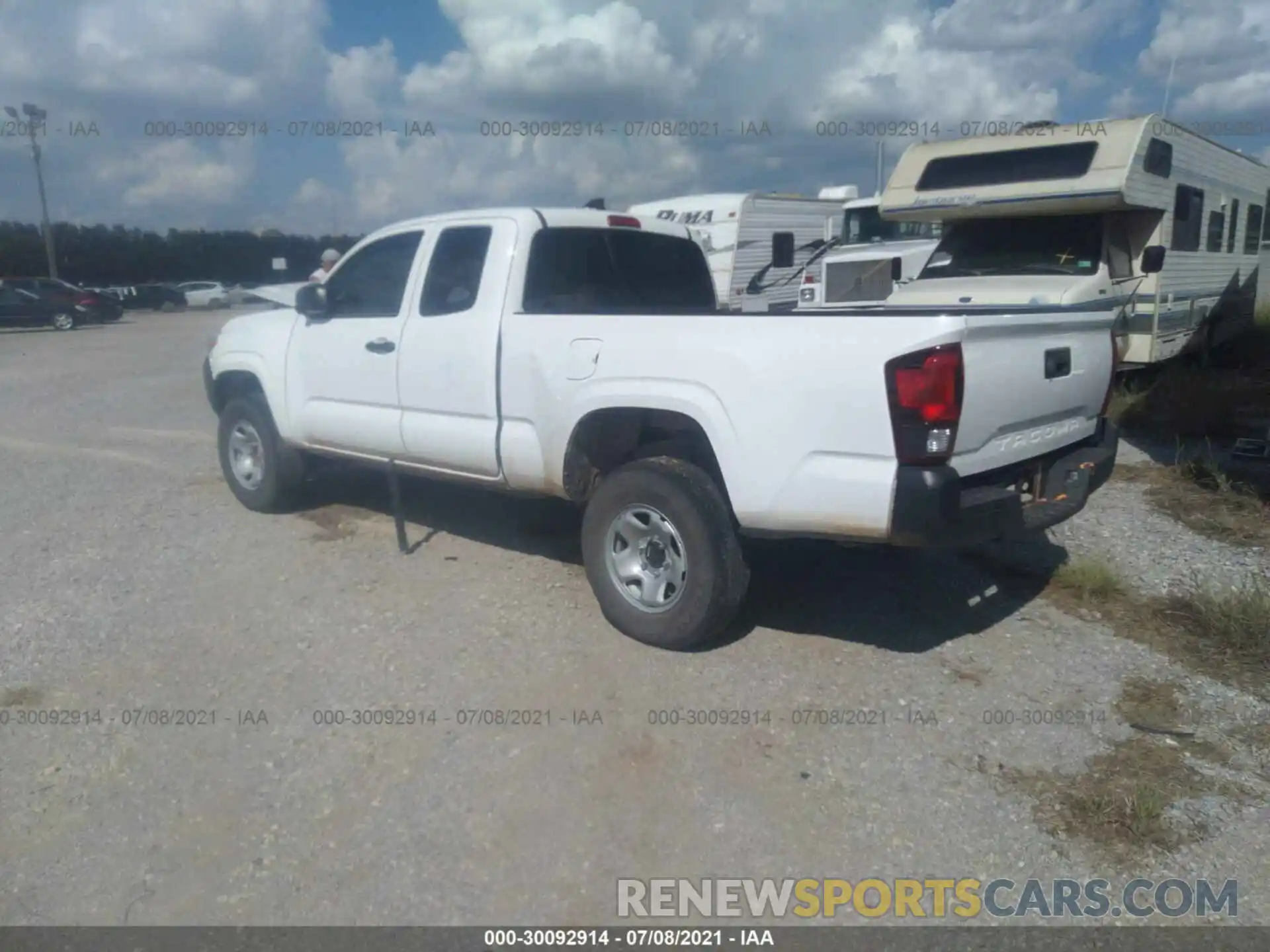 3 Photograph of a damaged car 5TFRX5GN3LX174156 TOYOTA TACOMA 2WD 2020