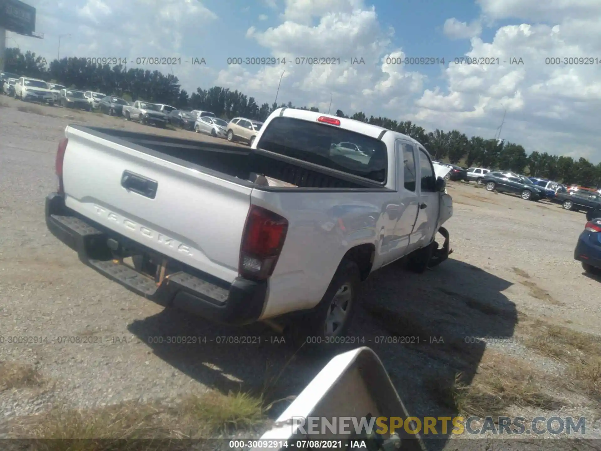 4 Photograph of a damaged car 5TFRX5GN3LX174156 TOYOTA TACOMA 2WD 2020