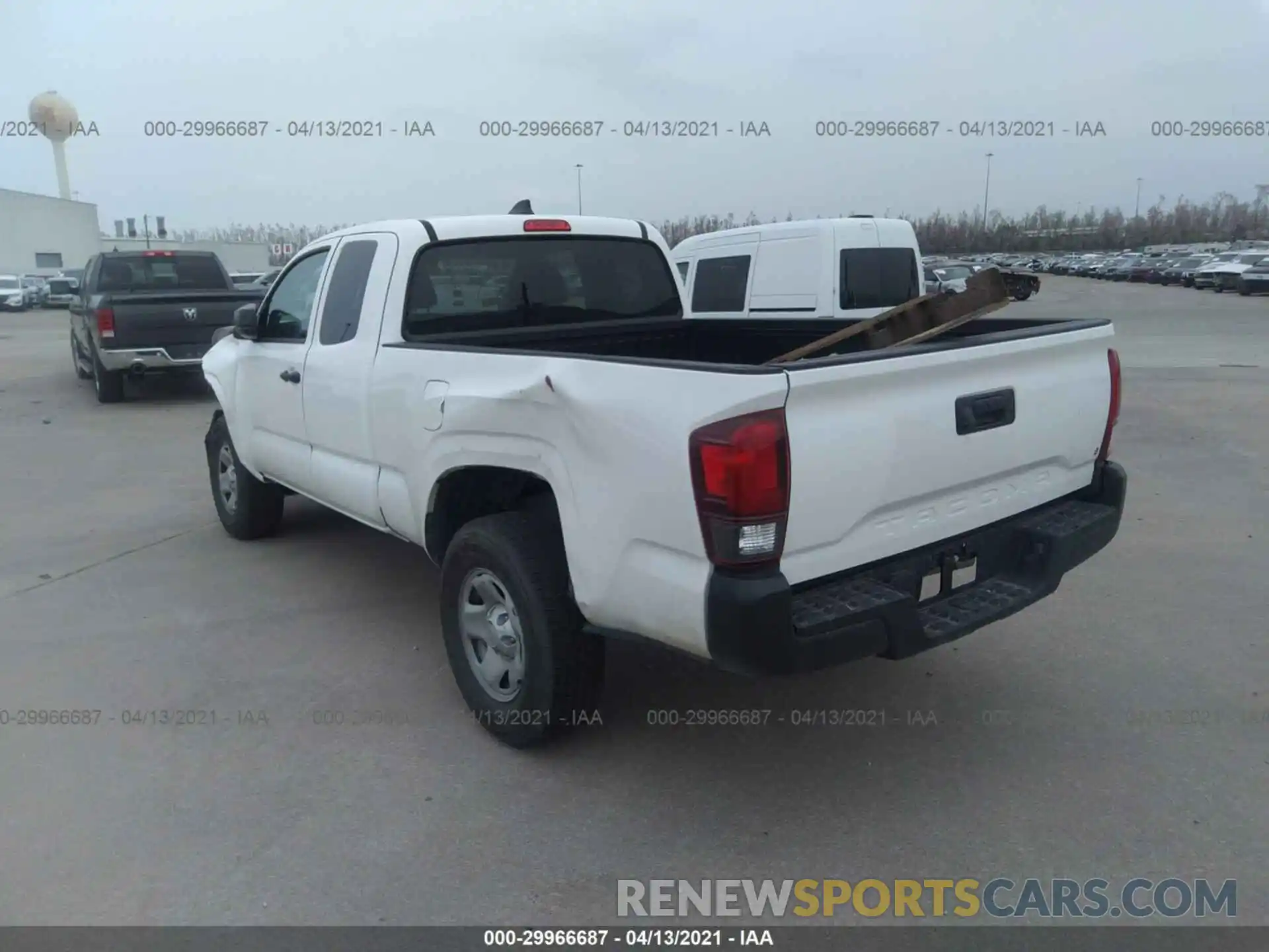 3 Photograph of a damaged car 5TFRX5GN3LX182872 TOYOTA TACOMA 2WD 2020