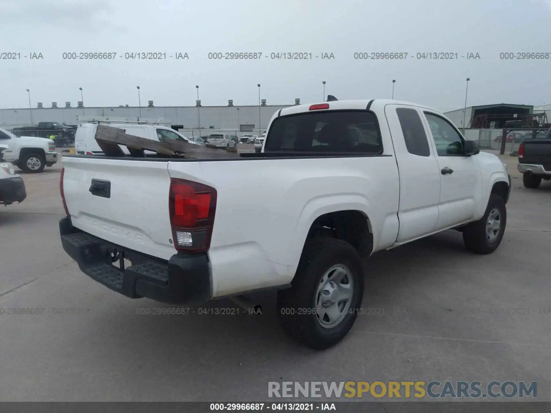 4 Photograph of a damaged car 5TFRX5GN3LX182872 TOYOTA TACOMA 2WD 2020