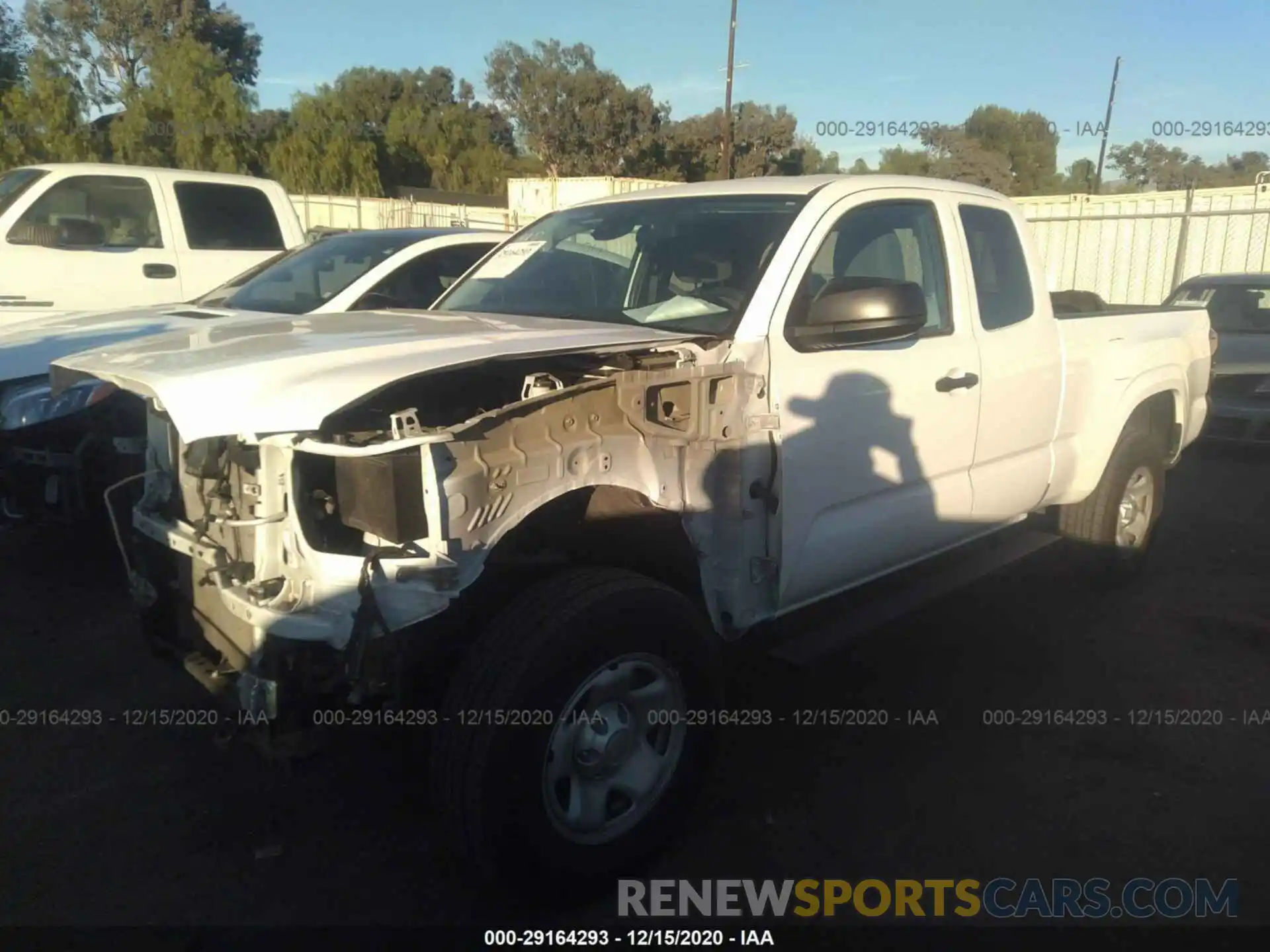 2 Photograph of a damaged car 5TFRX5GN4LX167670 TOYOTA TACOMA 2WD 2020