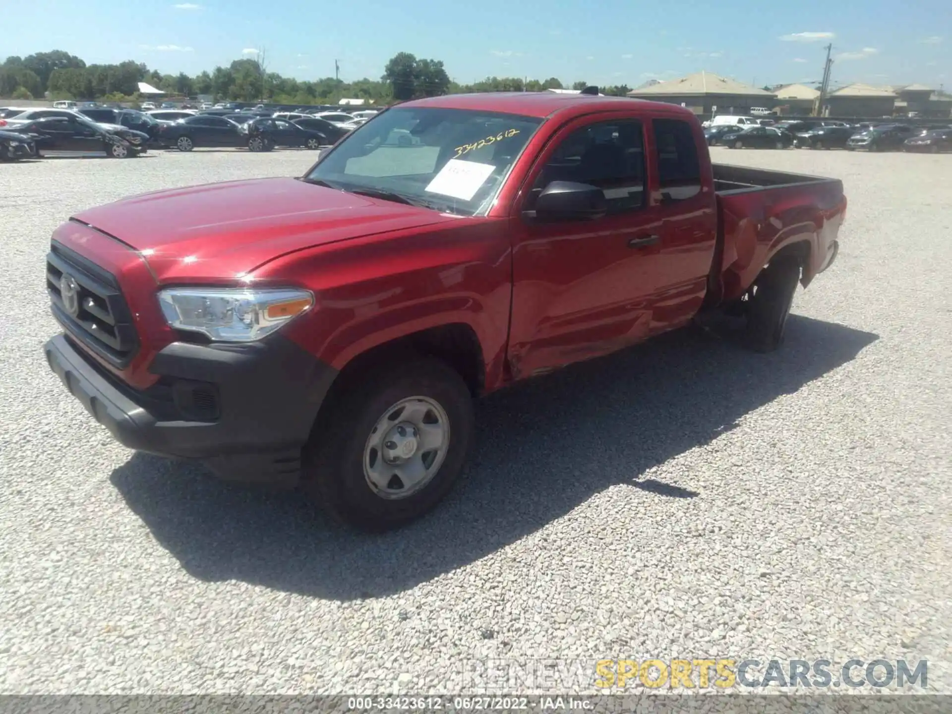 2 Photograph of a damaged car 5TFRX5GN4LX173484 TOYOTA TACOMA 2WD 2020