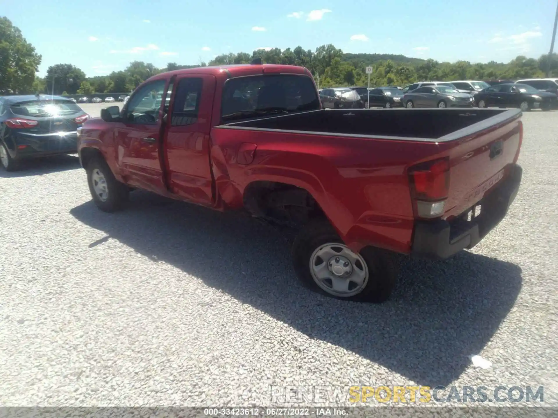 3 Photograph of a damaged car 5TFRX5GN4LX173484 TOYOTA TACOMA 2WD 2020